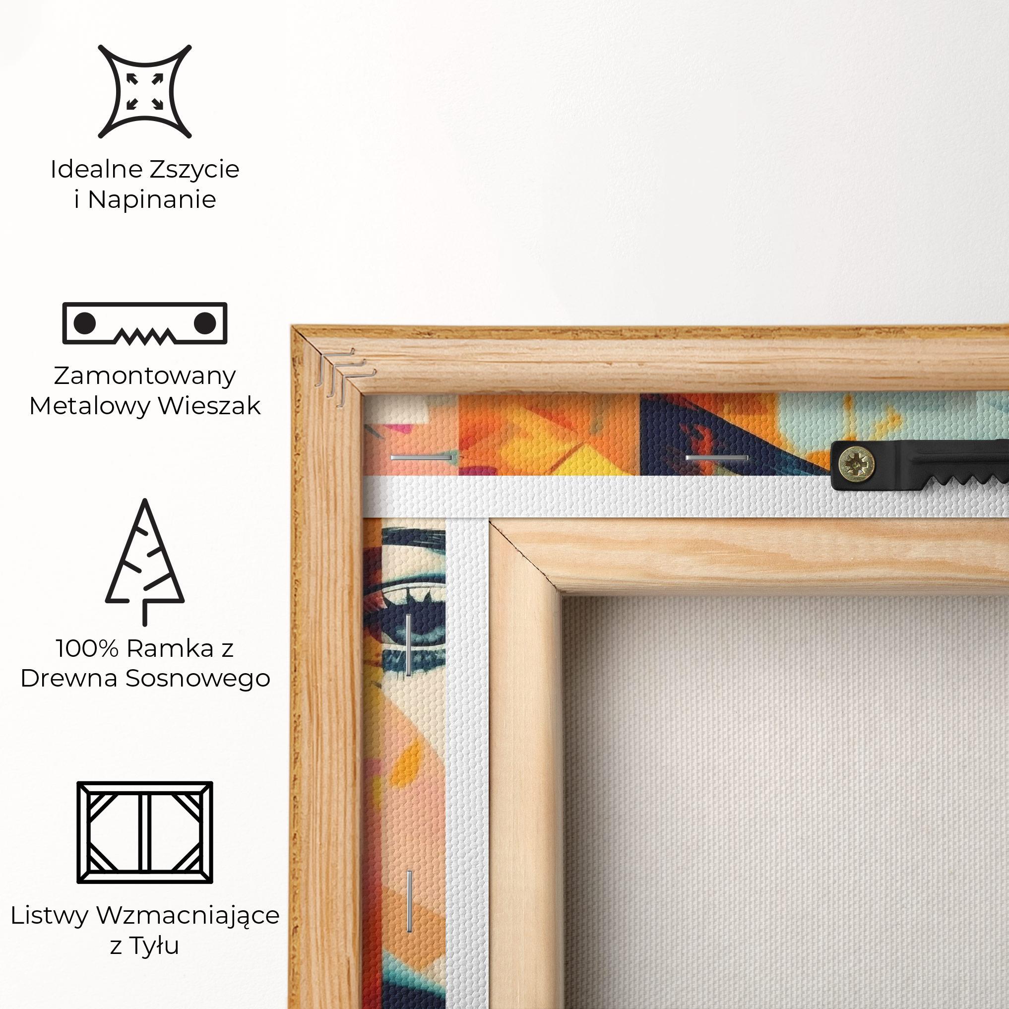 Obraz na Płótnie Abstract Face Collage mockup 5