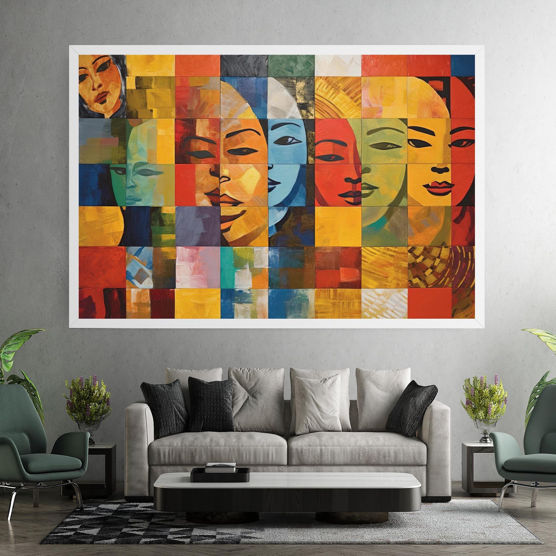 Obraz na Płótnie Abstract Concept Collage mockup 7