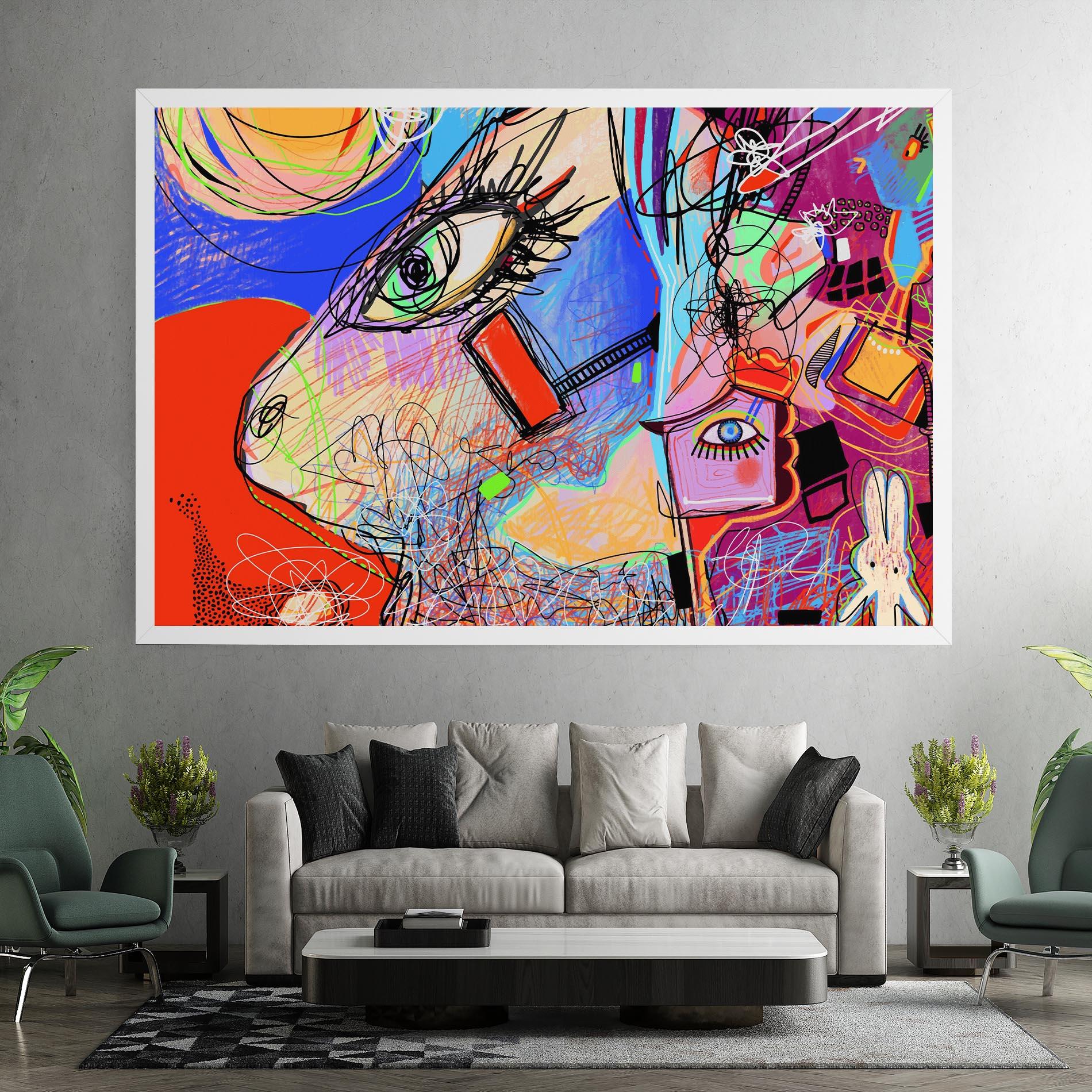 Obraz na Płótnie Animal Eye Art mockup 7