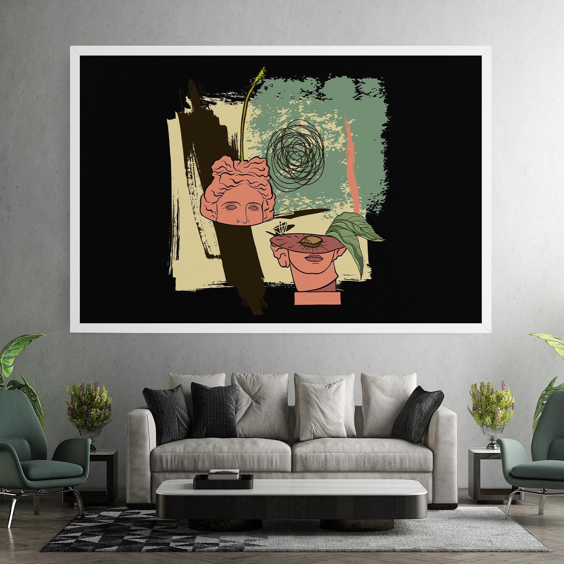 Obraz na Płótnie Statue Fruit mockup 7