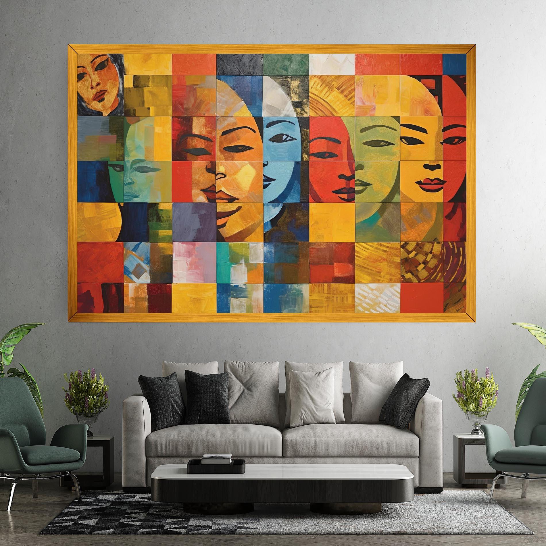 Obraz na Płótnie Abstract Concept Collage mockup 7