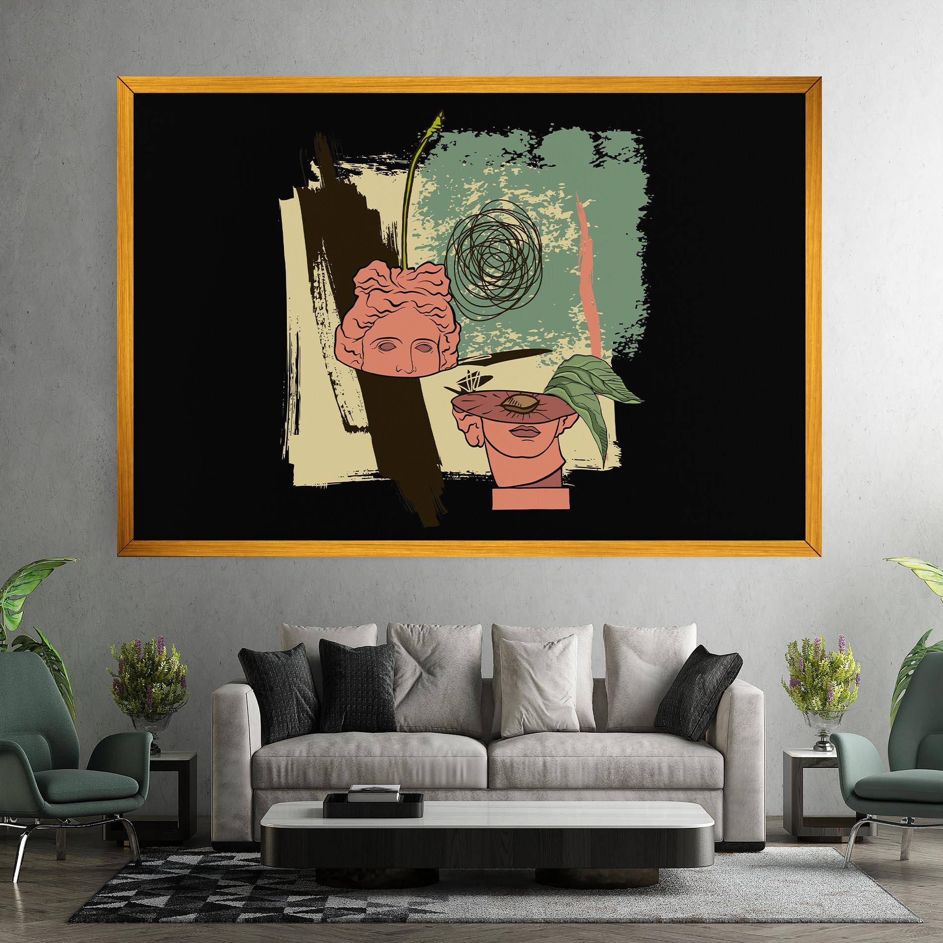 Obraz na Płótnie Statue Fruit mockup 7