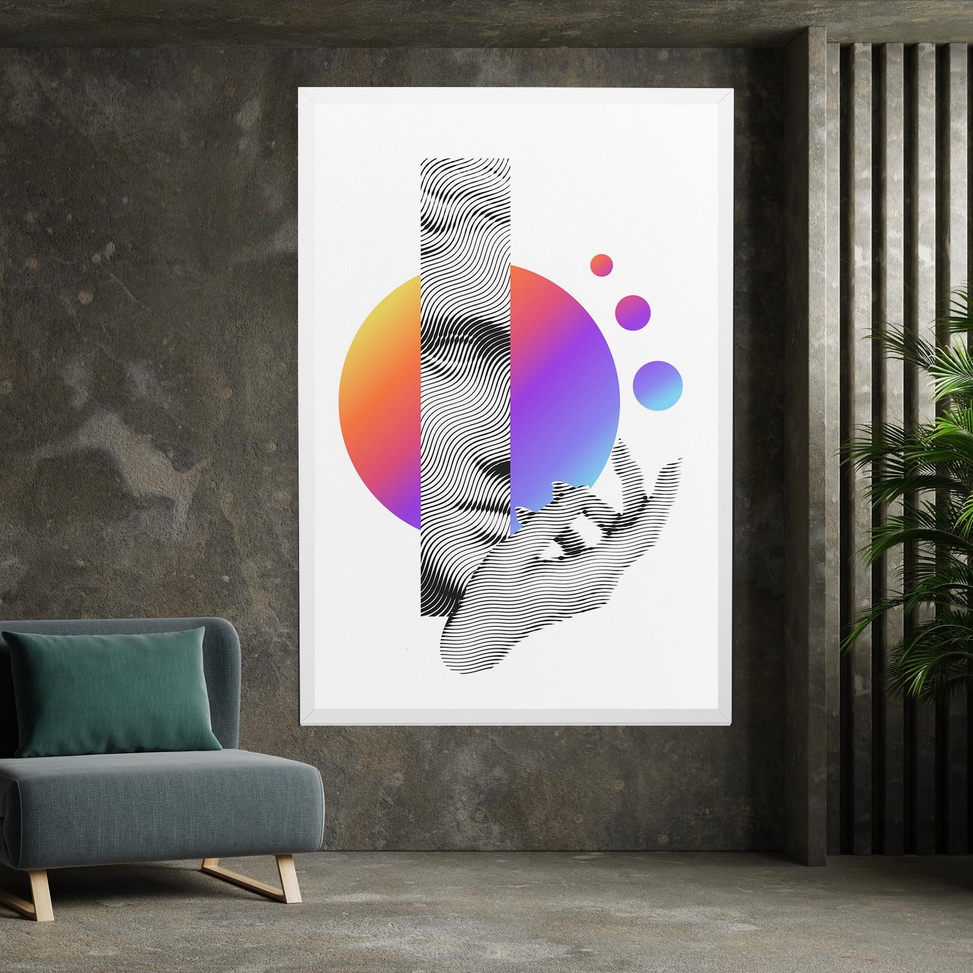 Obraz na Płótnie Orange Light Statue mockup 7