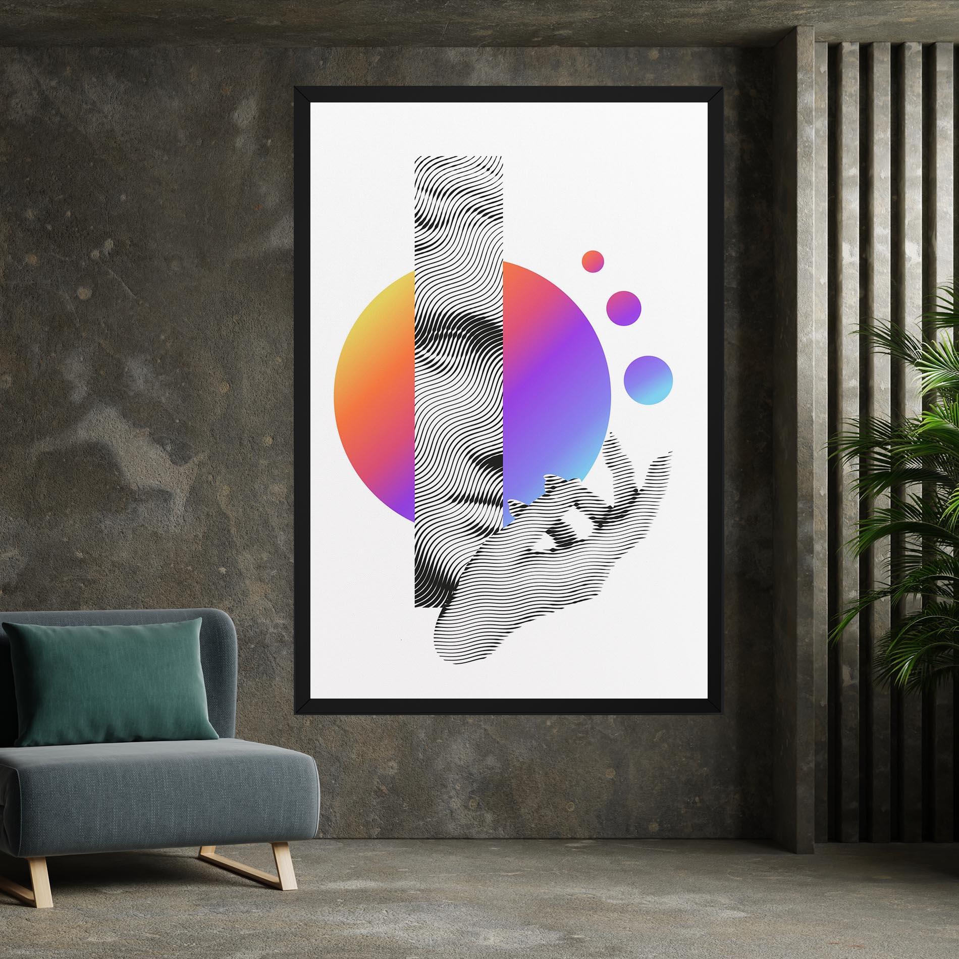 Obraz na Płótnie Orange Light Statue mockup 7