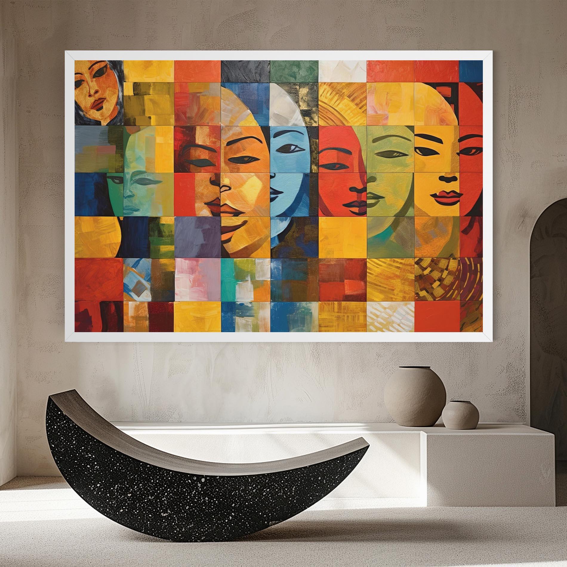 Obraz na Płótnie Abstract Concept Collage mockup 8