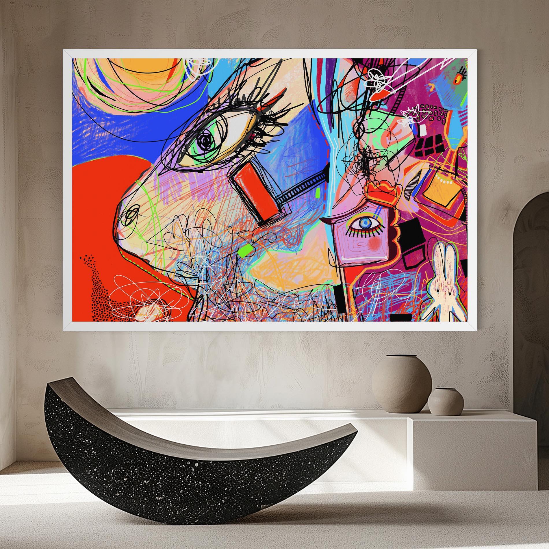 Obraz na Płótnie Animal Eye Art mockup 8