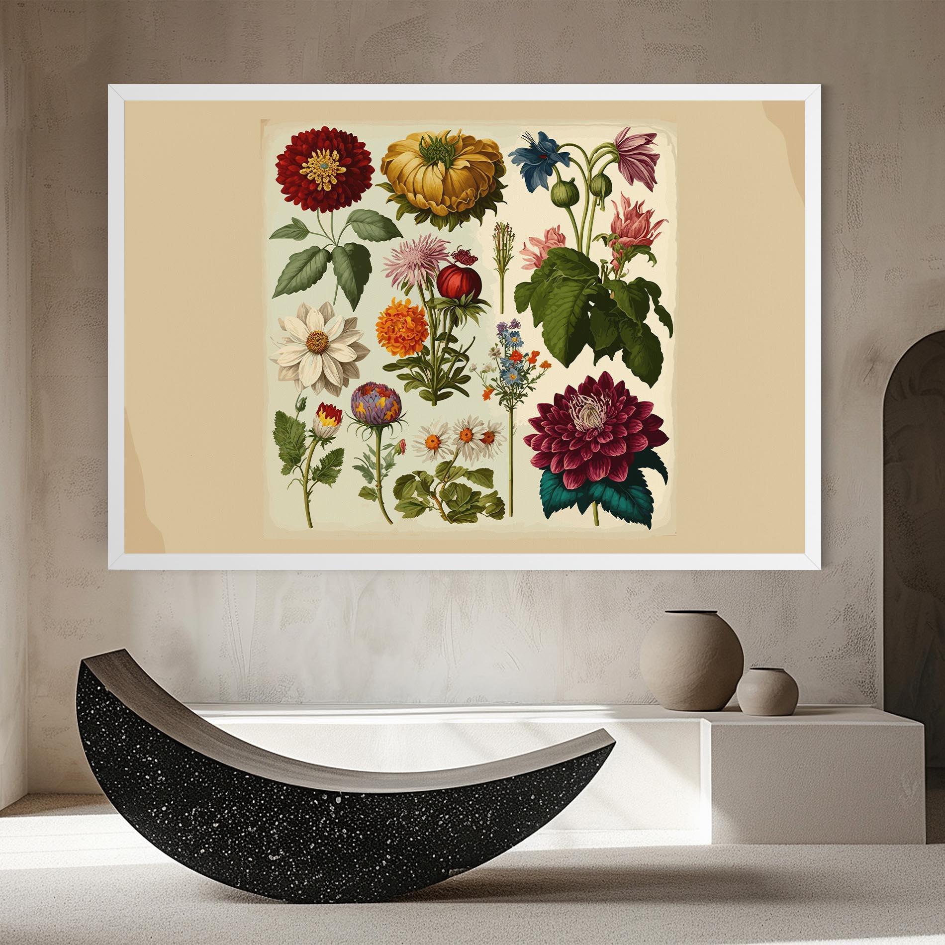 Obraz na Płótnie Vintage Botanical mockup 8