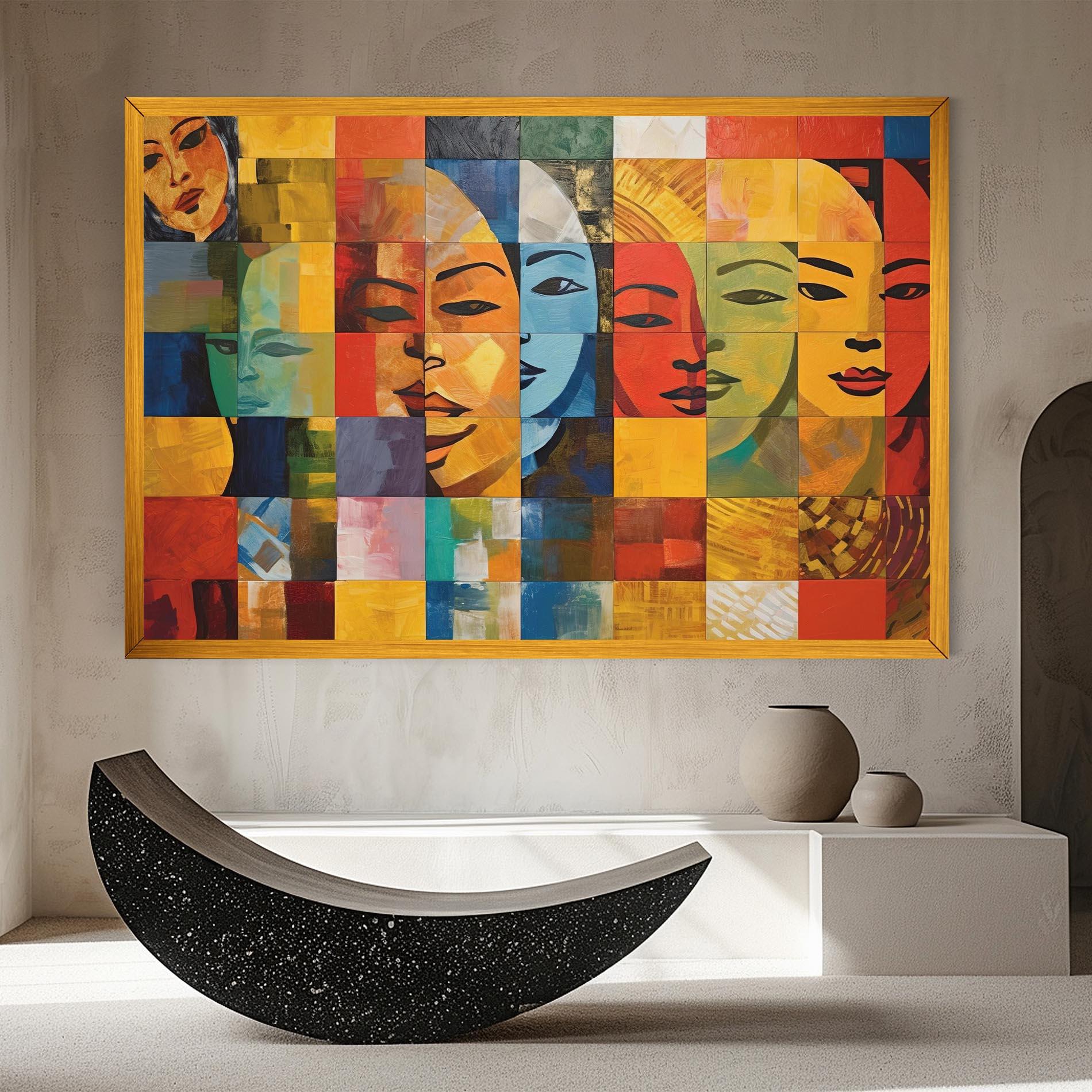 Obraz na Płótnie Abstract Concept Collage mockup 8