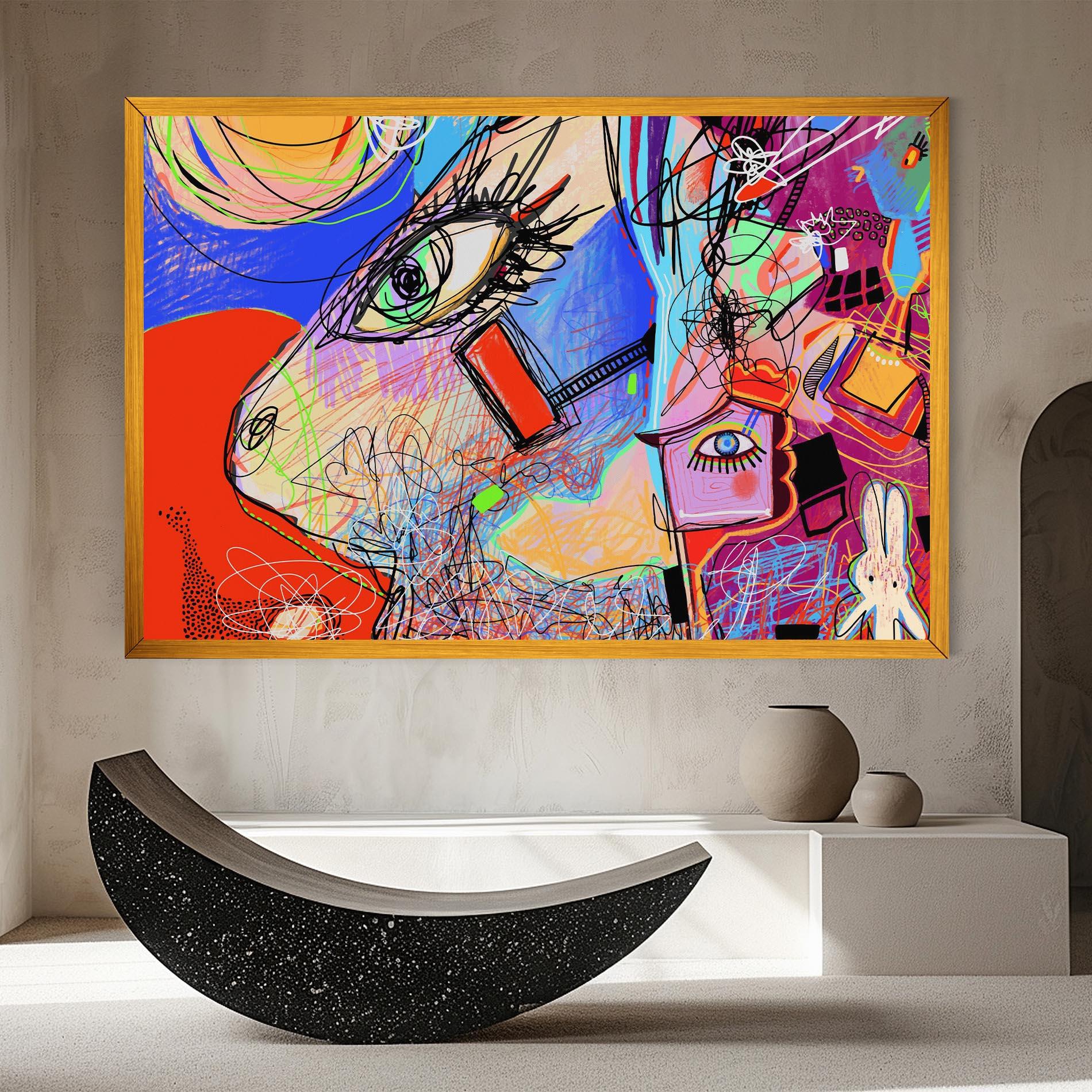 Obraz na Płótnie Animal Eye Art mockup 8