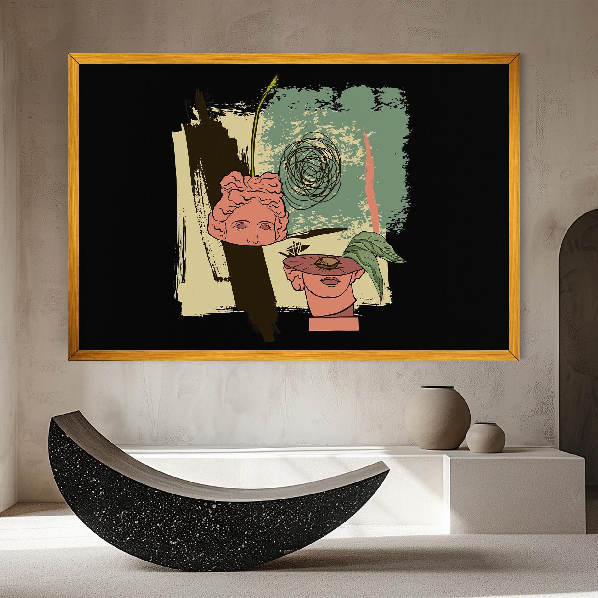 Obraz na Płótnie Statue Fruit mockup 8