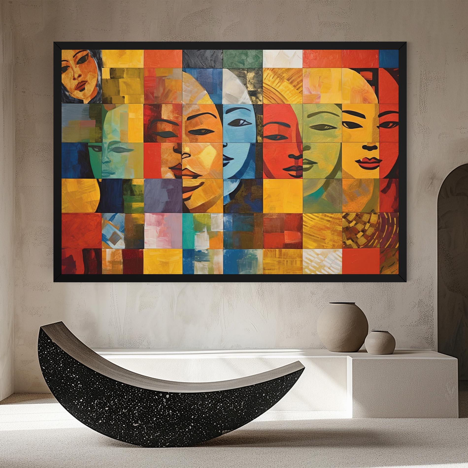 Obraz na Płótnie Abstract Concept Collage mockup 8