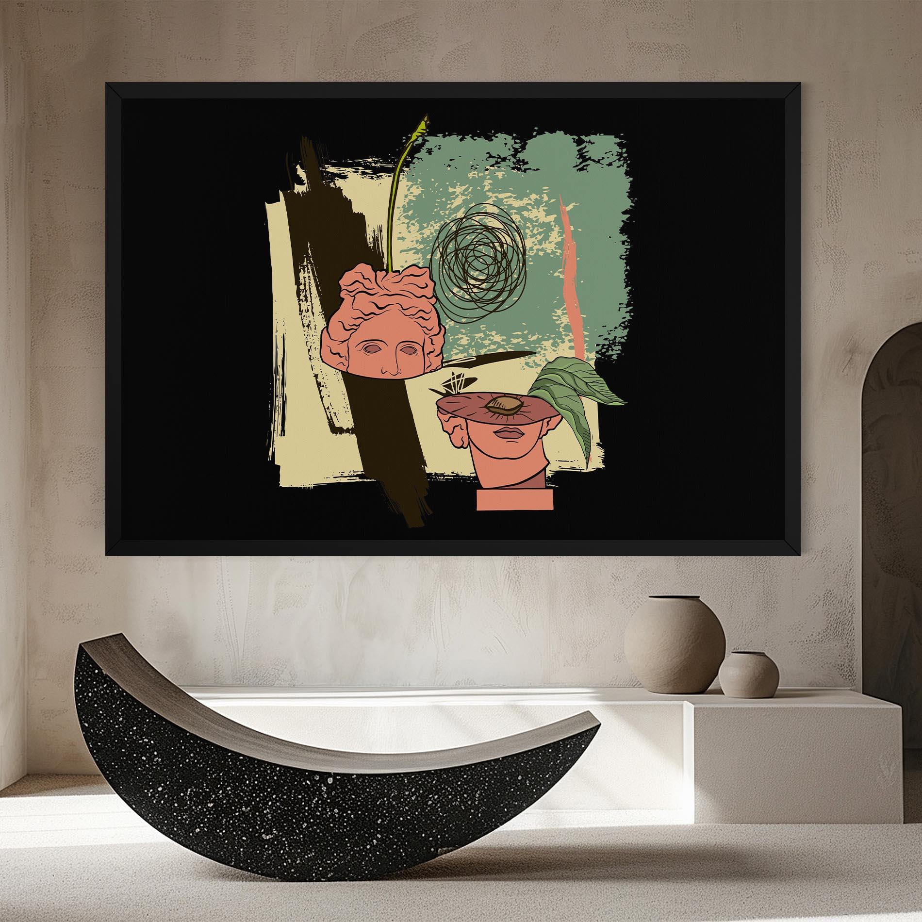 Obraz na Płótnie Statue Fruit mockup 8