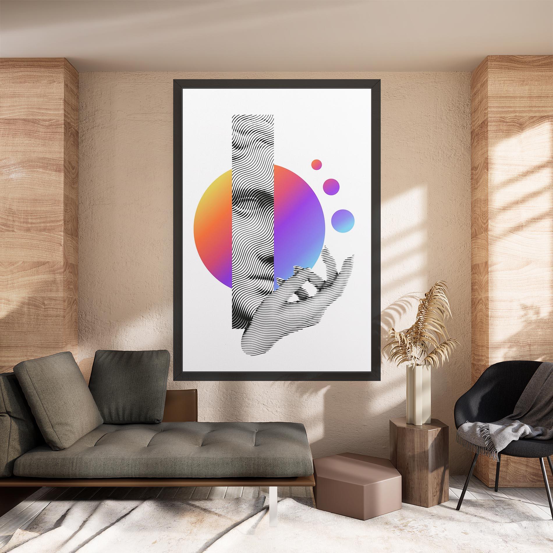 Obraz na Płótnie Orange Light Statue mockup 8