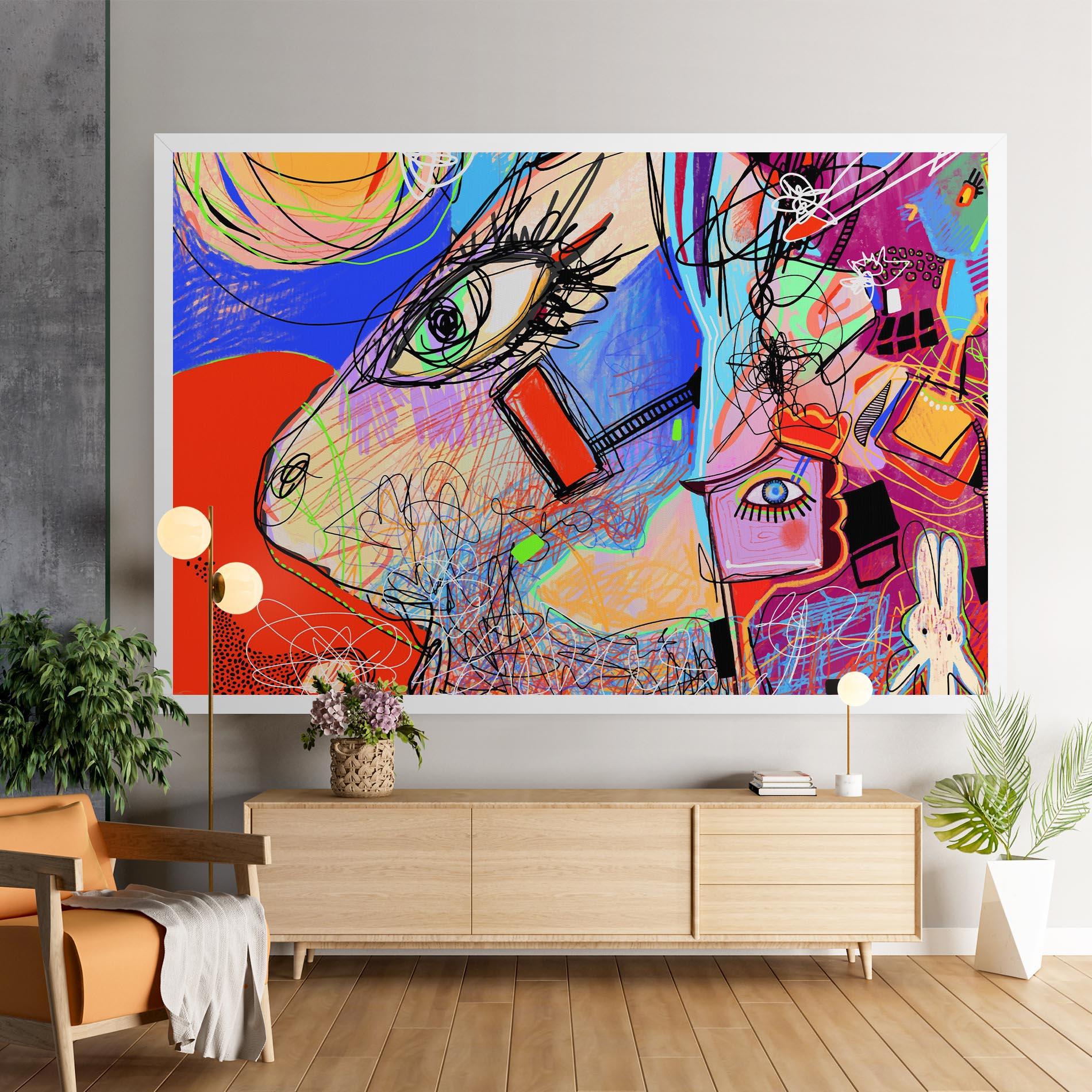 Obraz na Płótnie Animal Eye Art mockup 9