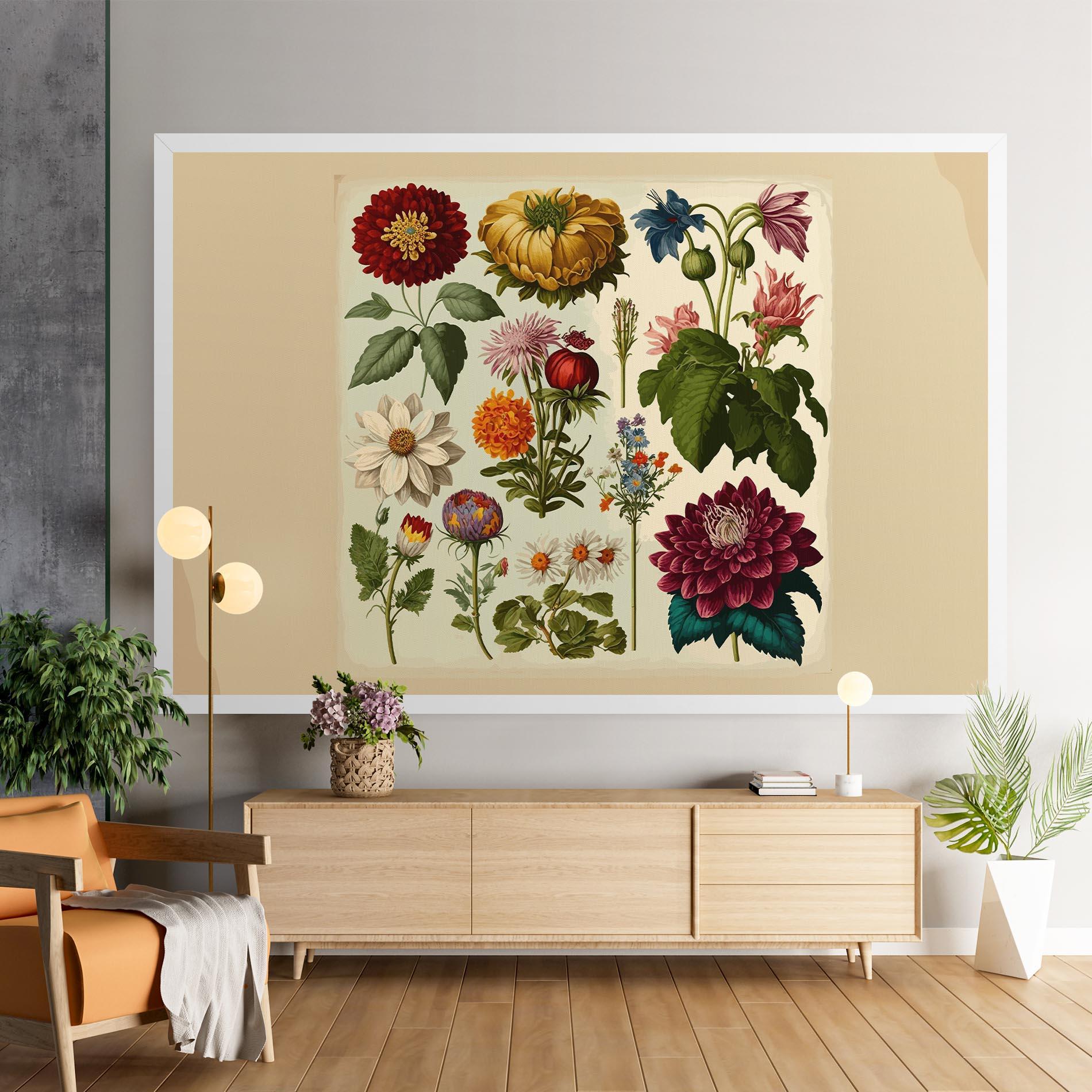 Obraz na Płótnie Vintage Botanical mockup 9