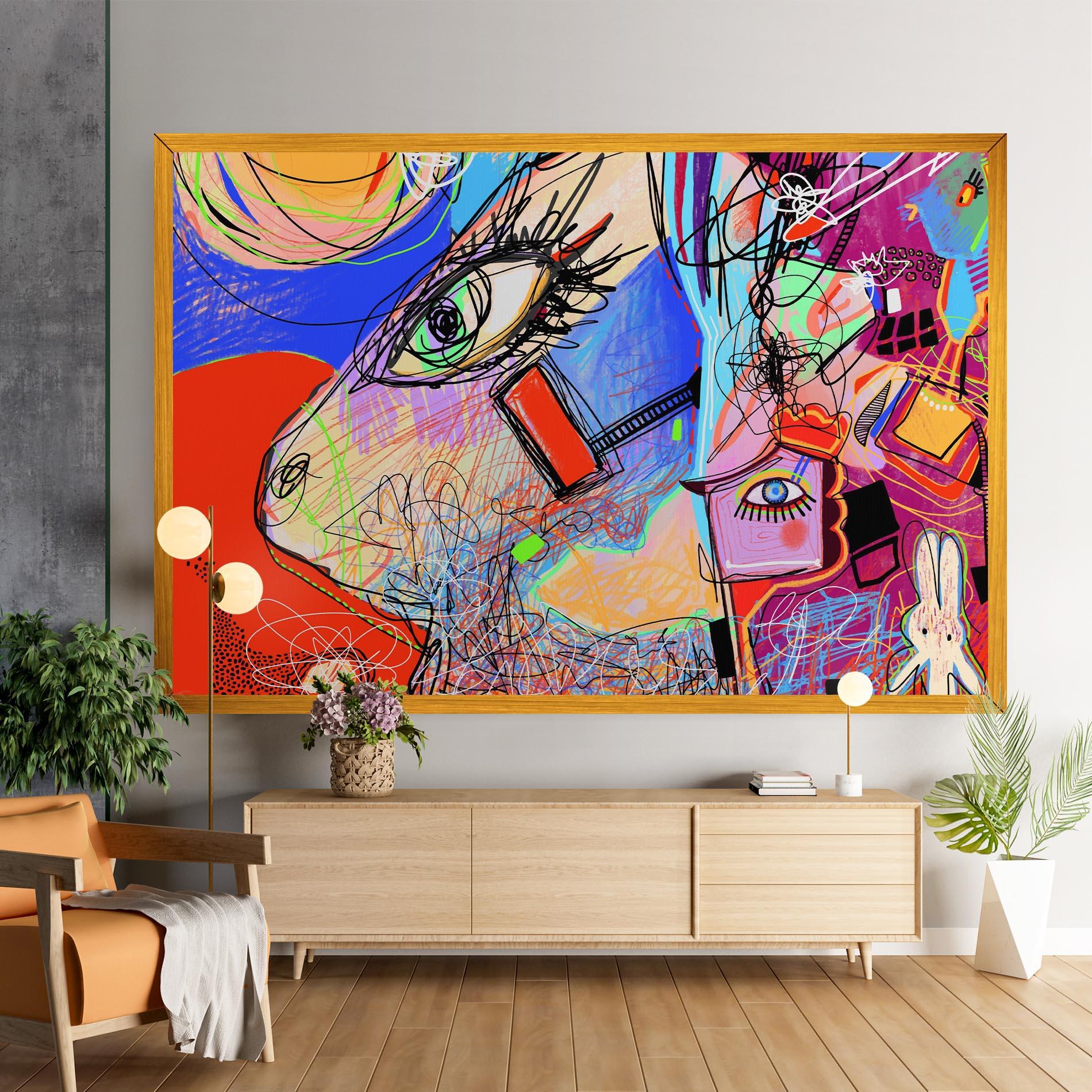 Obraz na Płótnie Animal Eye Art mockup 9