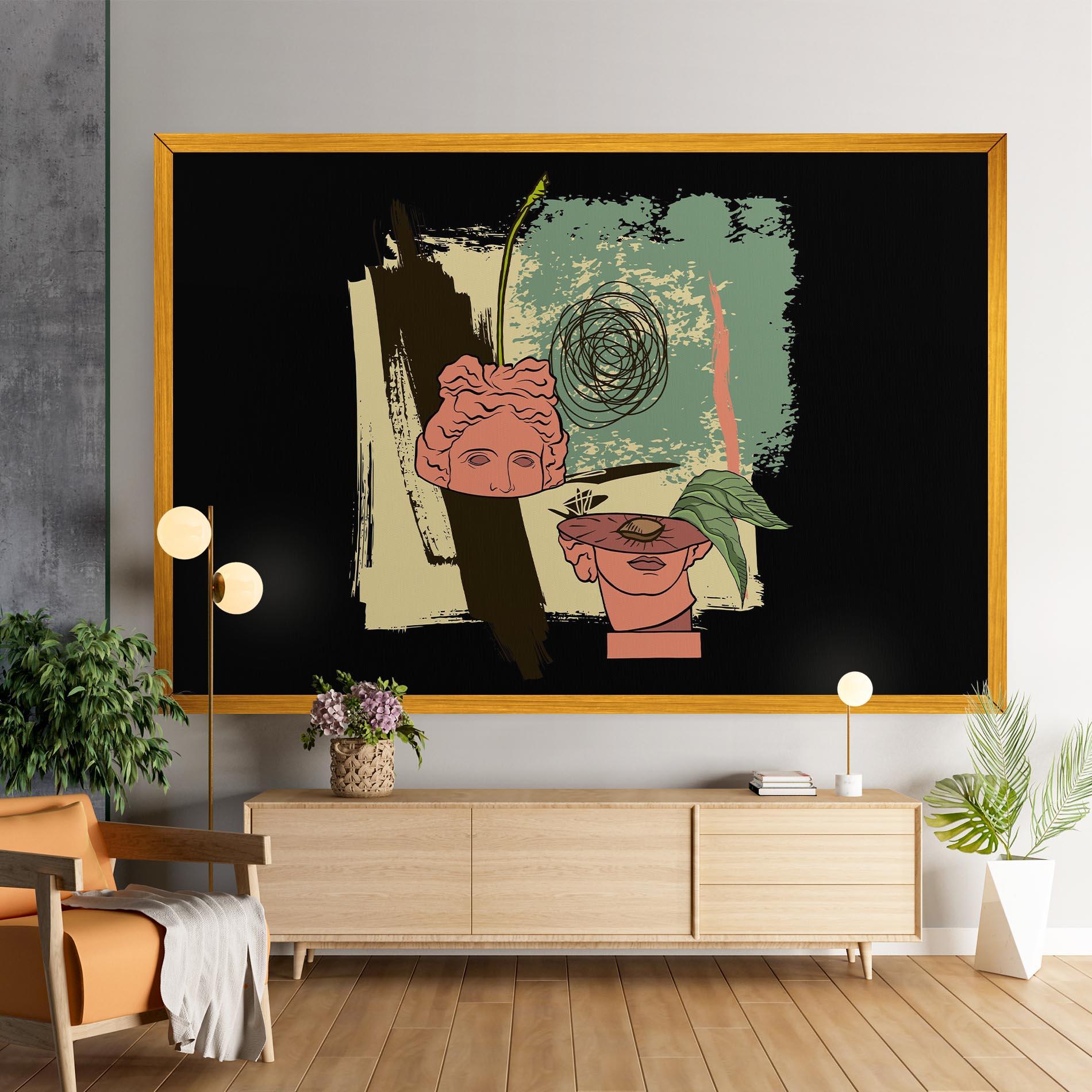 Obraz na Płótnie Statue Fruit mockup 9