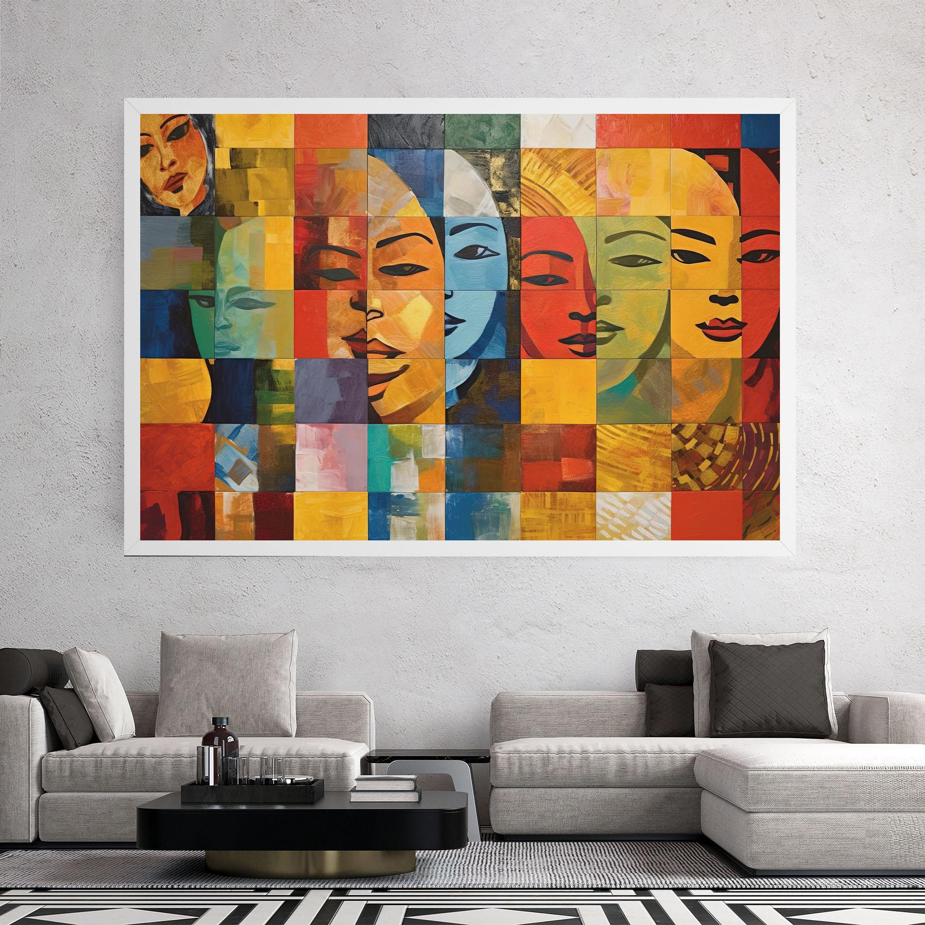 Obraz na Płótnie Abstract Concept Collage mockup 2