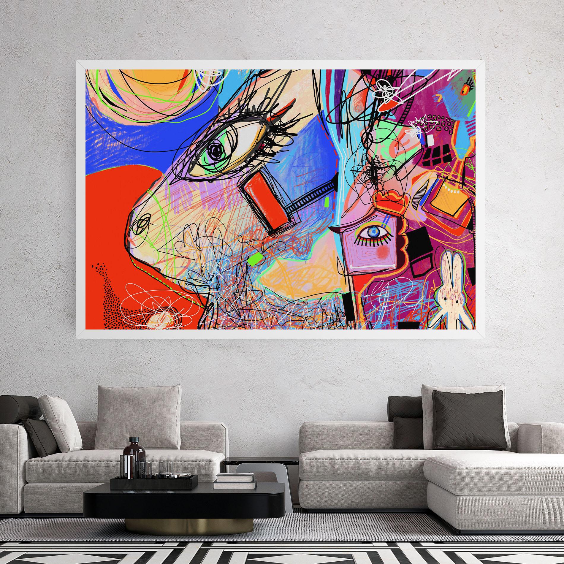 Obraz na Płótnie Animal Eye Art mockup 2