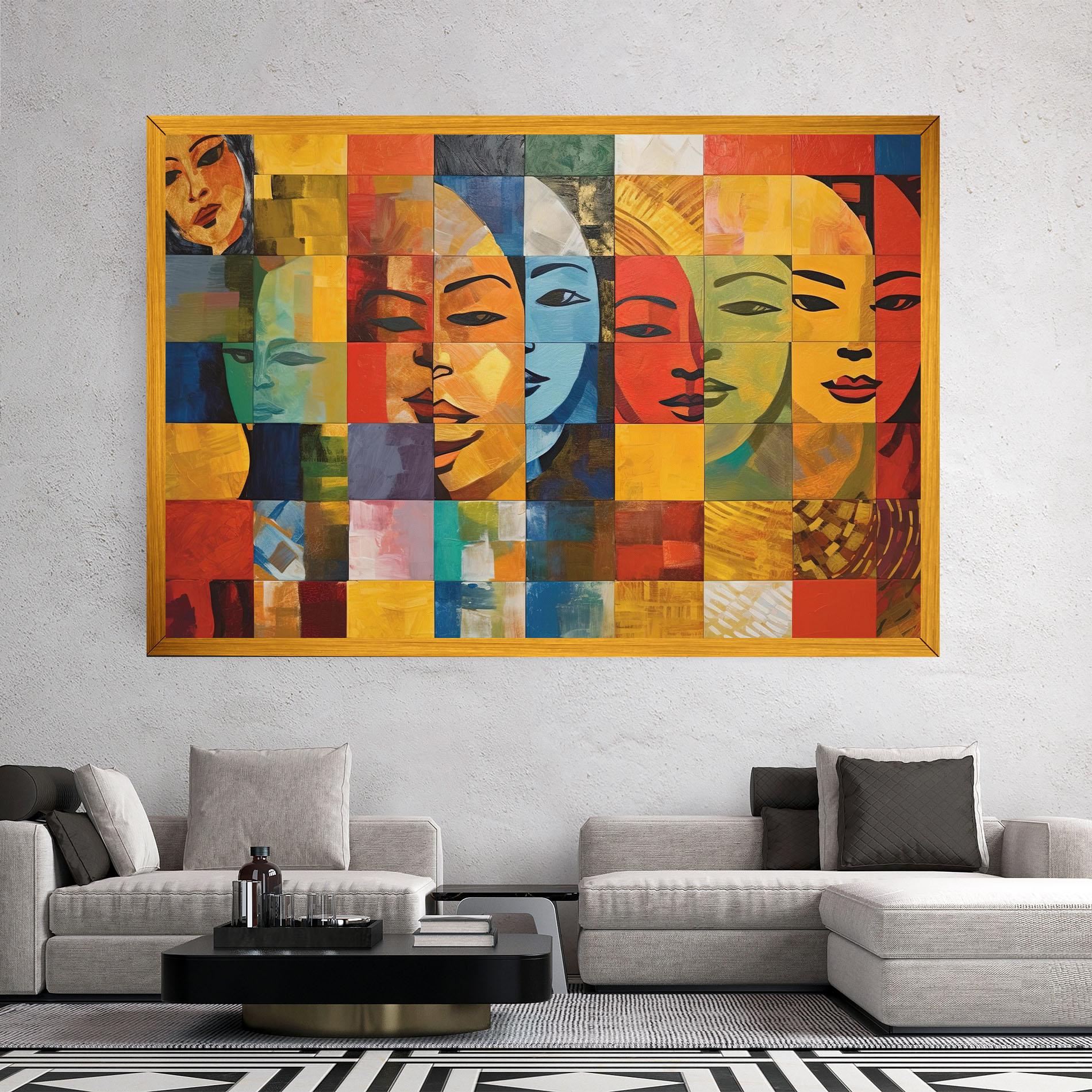 Obraz na Płótnie Abstract Concept Collage mockup 2