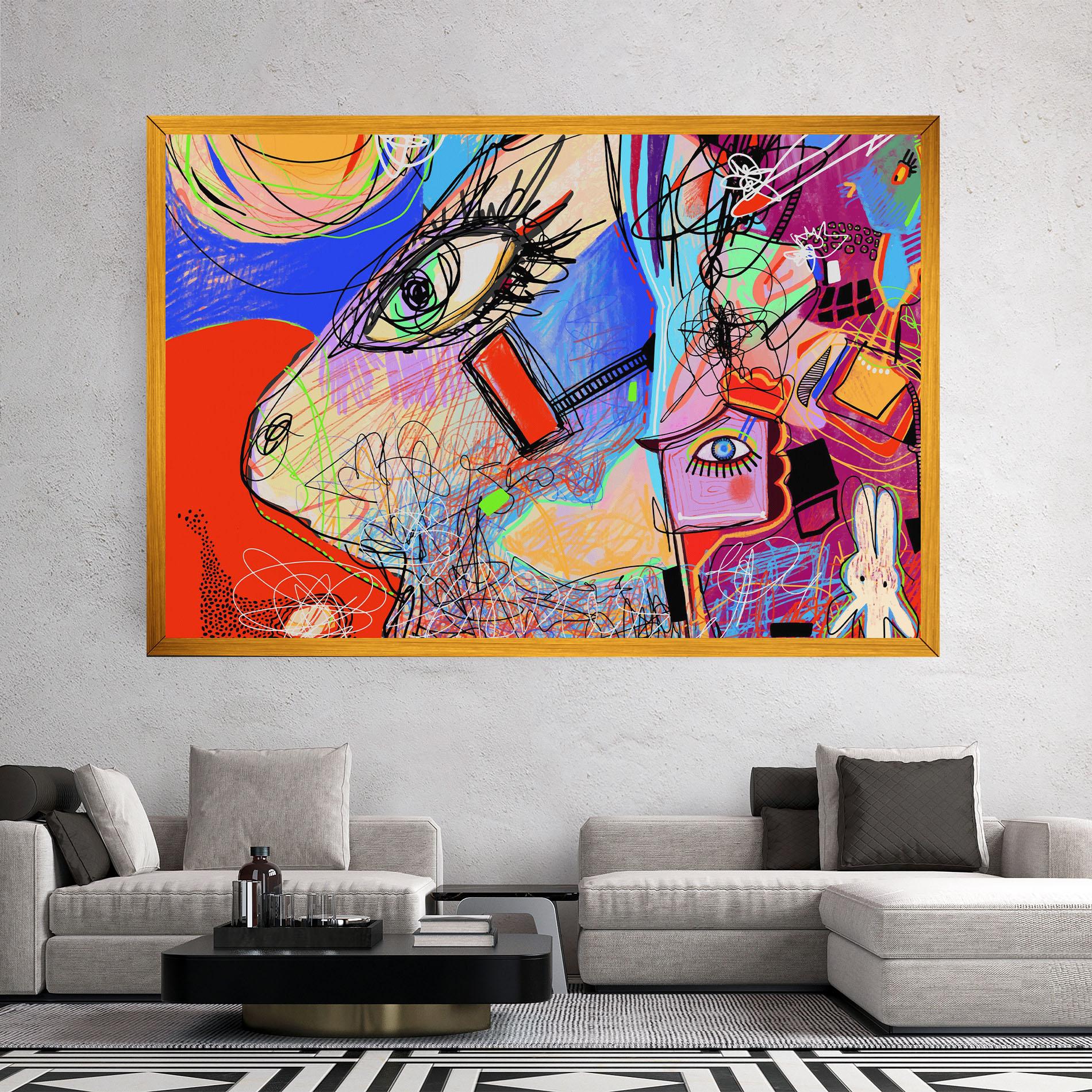 Obraz na Płótnie Animal Eye Art mockup 2