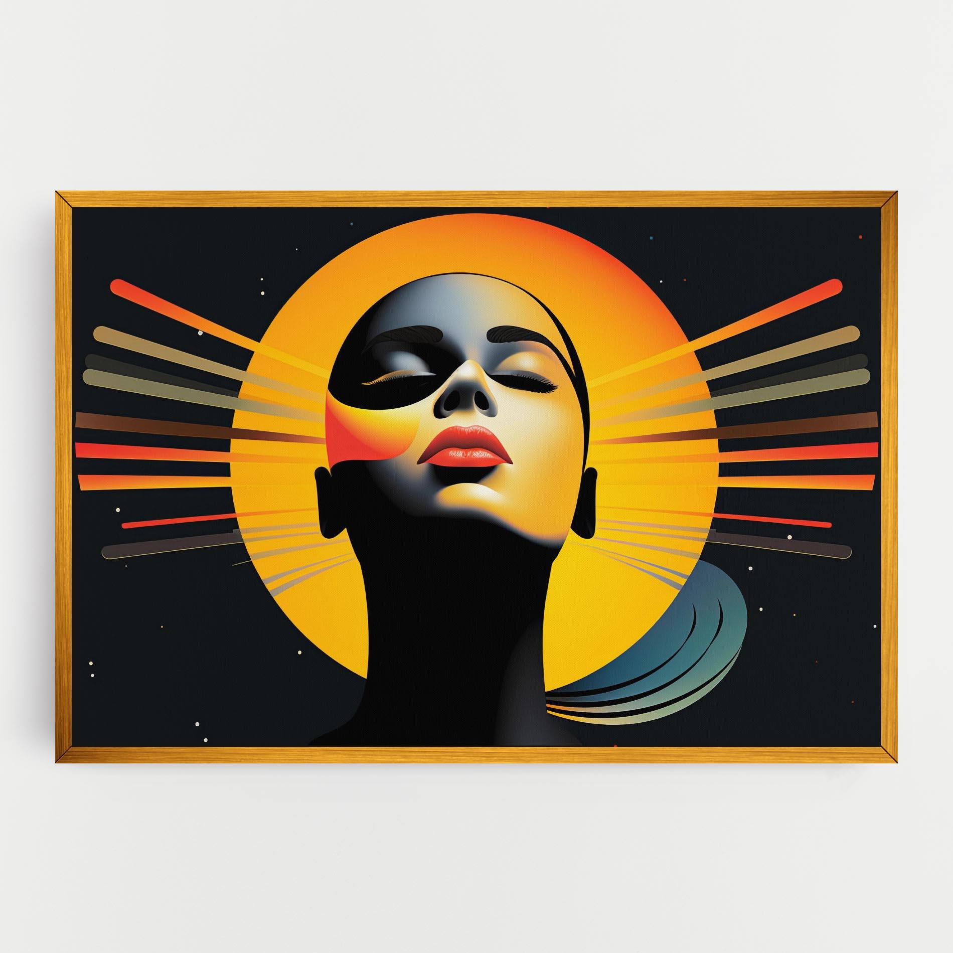 Obraz na Płótnie Synthetic Dreamy Profile mockup 0