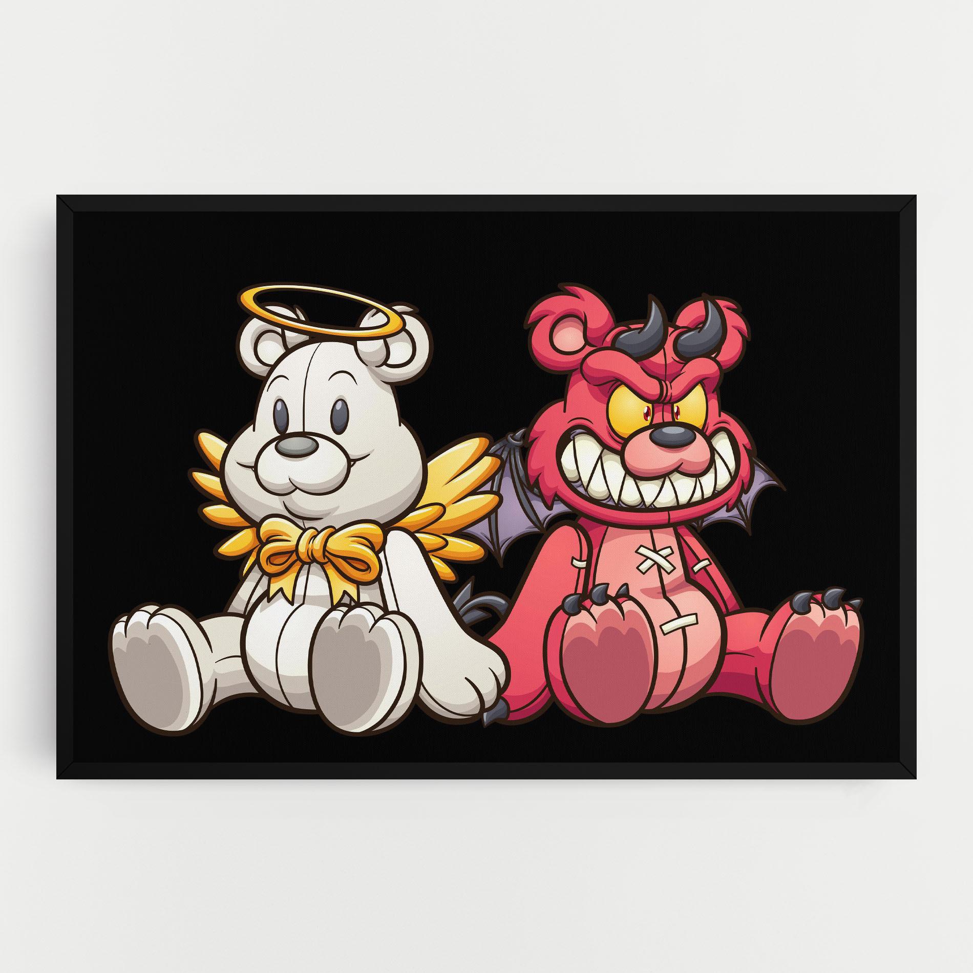 Obraz na Płótnie Angel Bear mockup 0