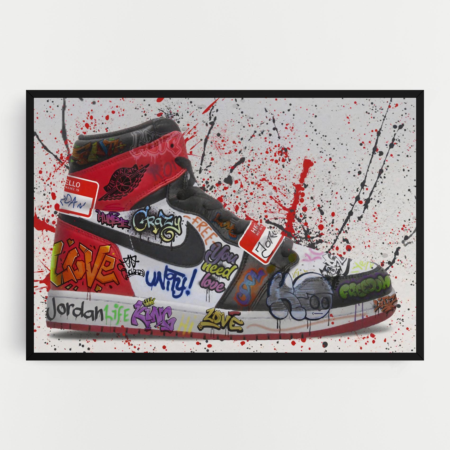 Obraz na Płótnie Jordan Drip mockup 0