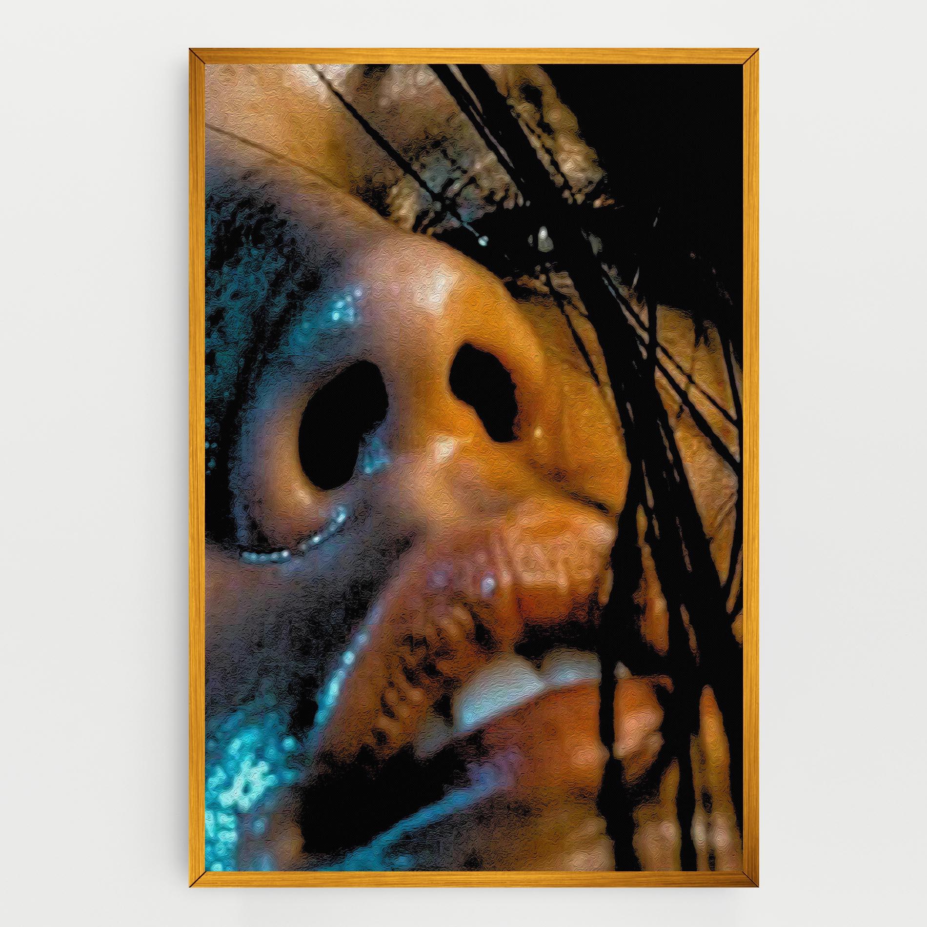 Obraz na Płótnie Blue Light Face mockup 0