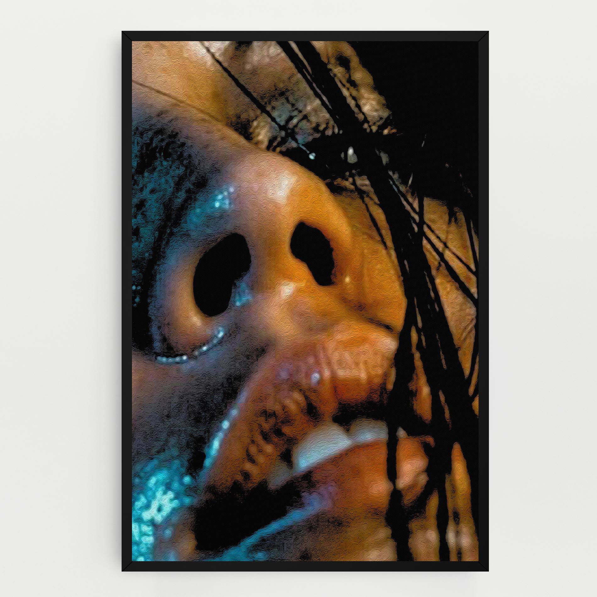 Obraz na Płótnie Blue Light Face mockup 0