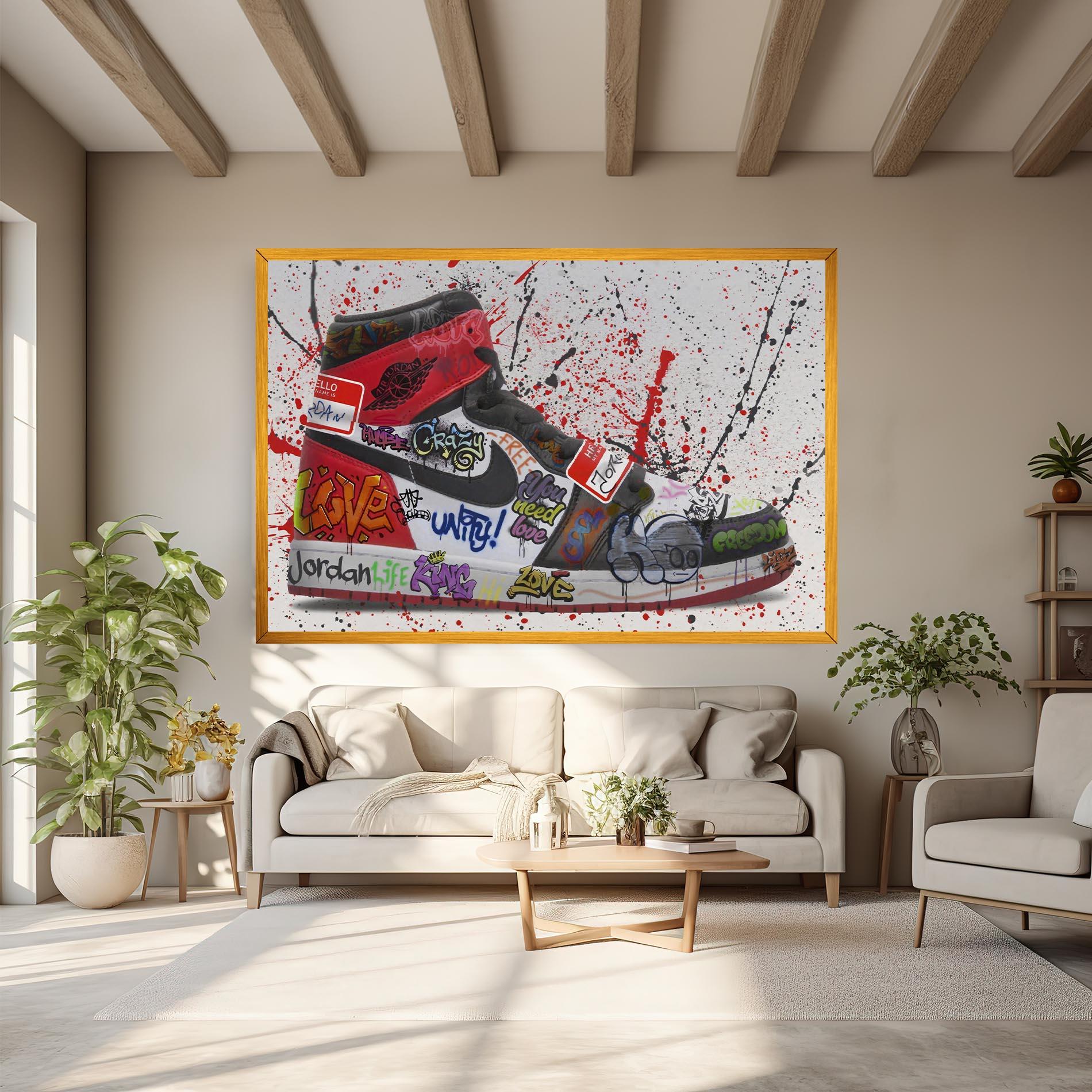 Obraz na Płótnie Jordan Drip mockup 6