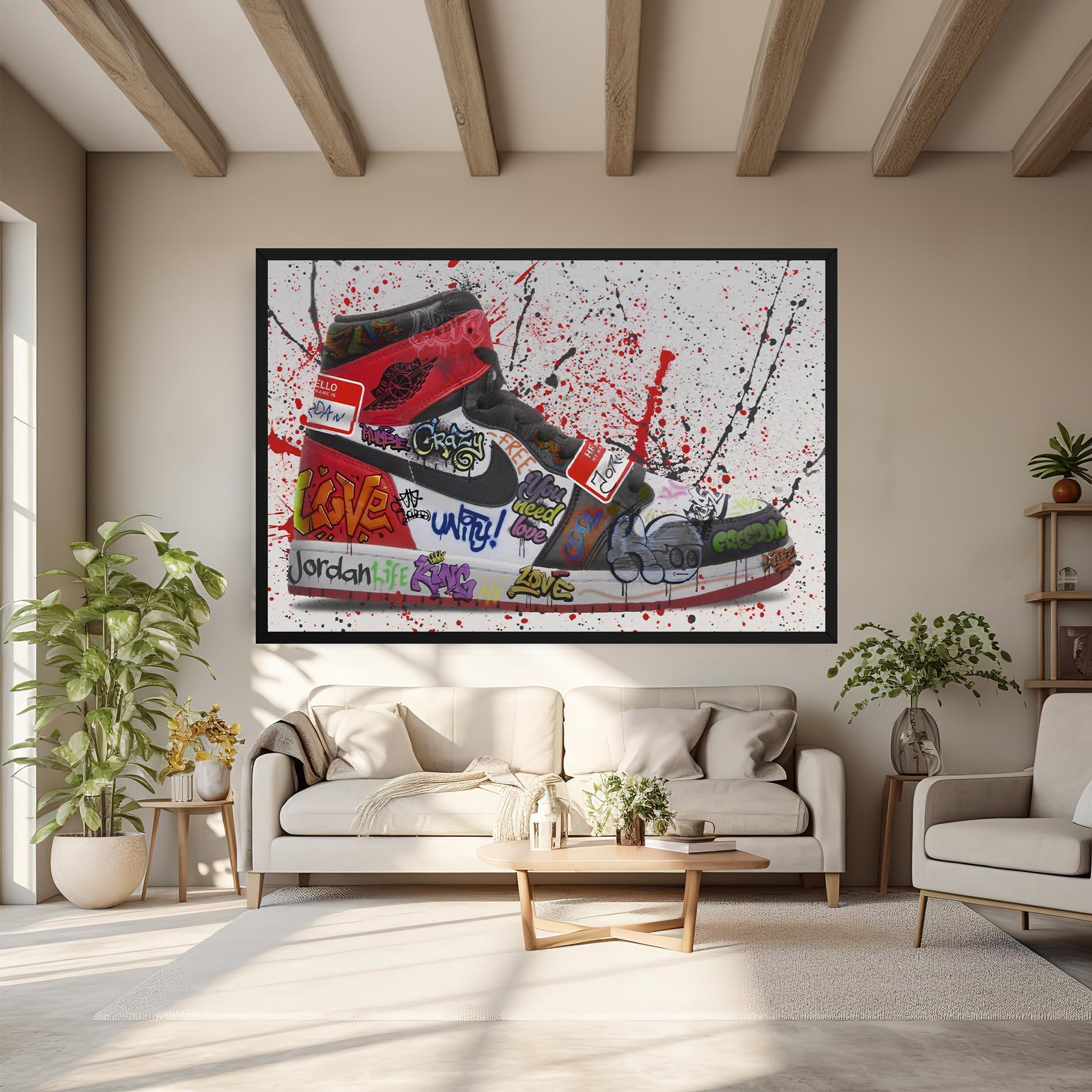 Obraz na Płótnie Jordan Drip mockup 6