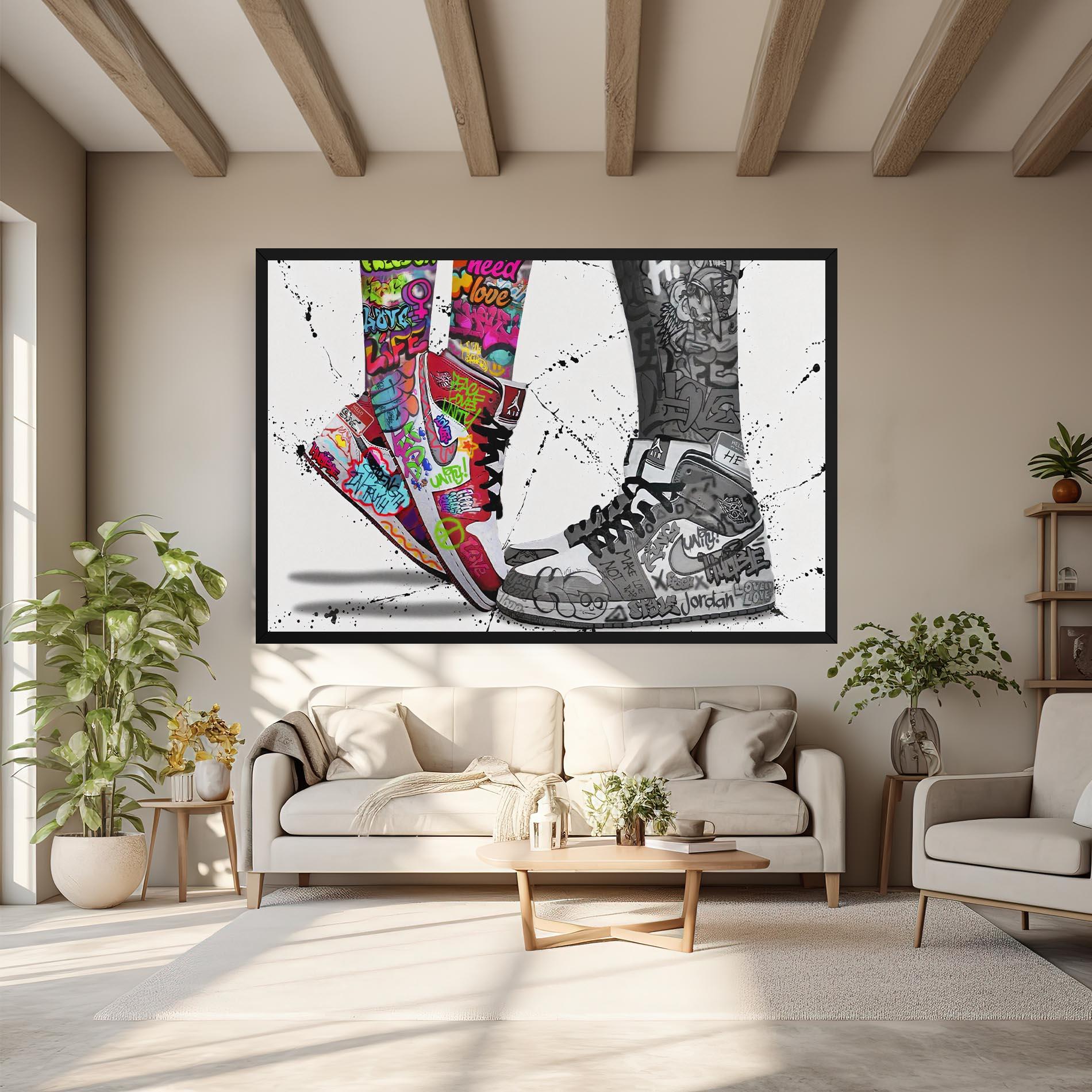 Obraz na Płótnie Love On My Toes mockup 6