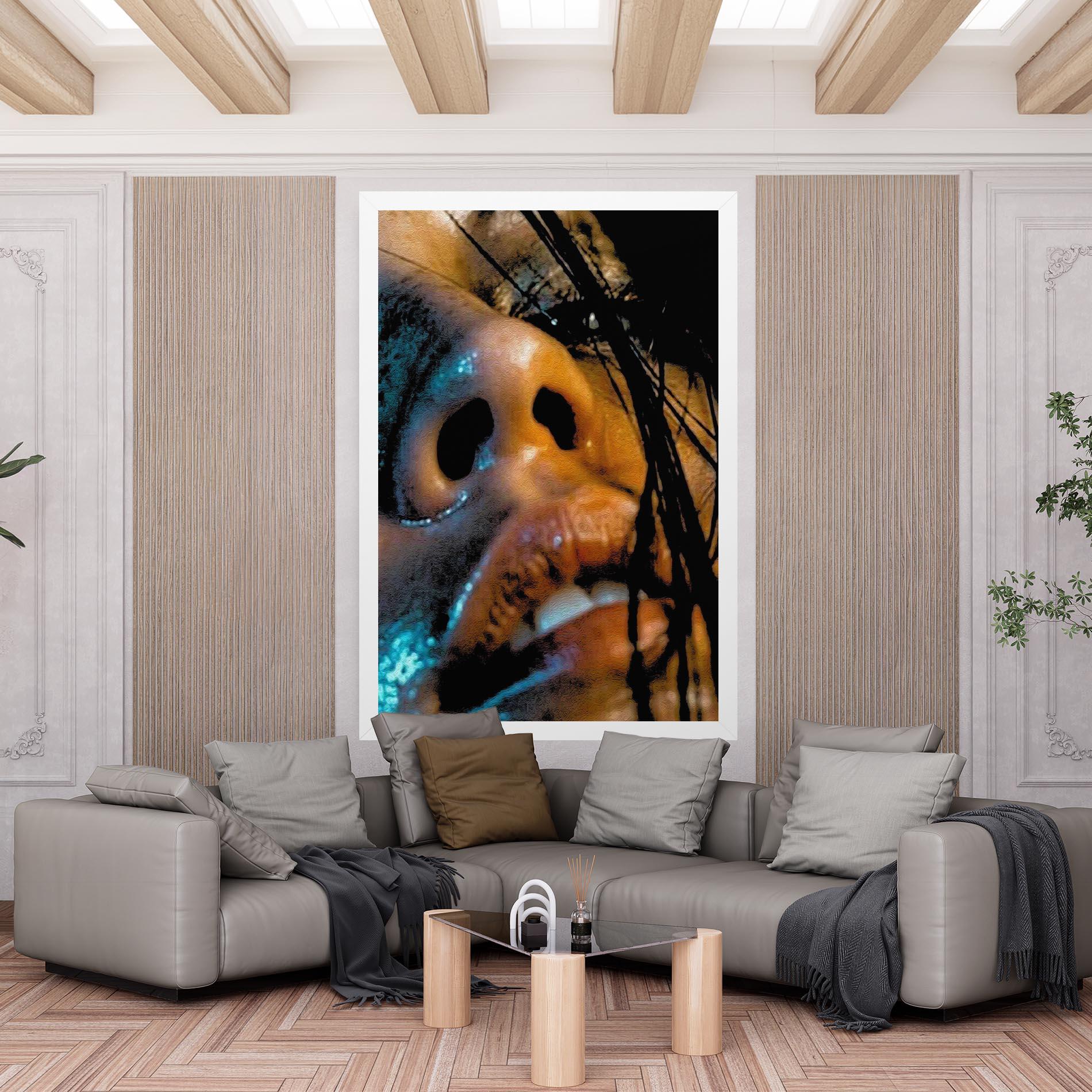 Obraz na Płótnie Blue Light Face mockup 6