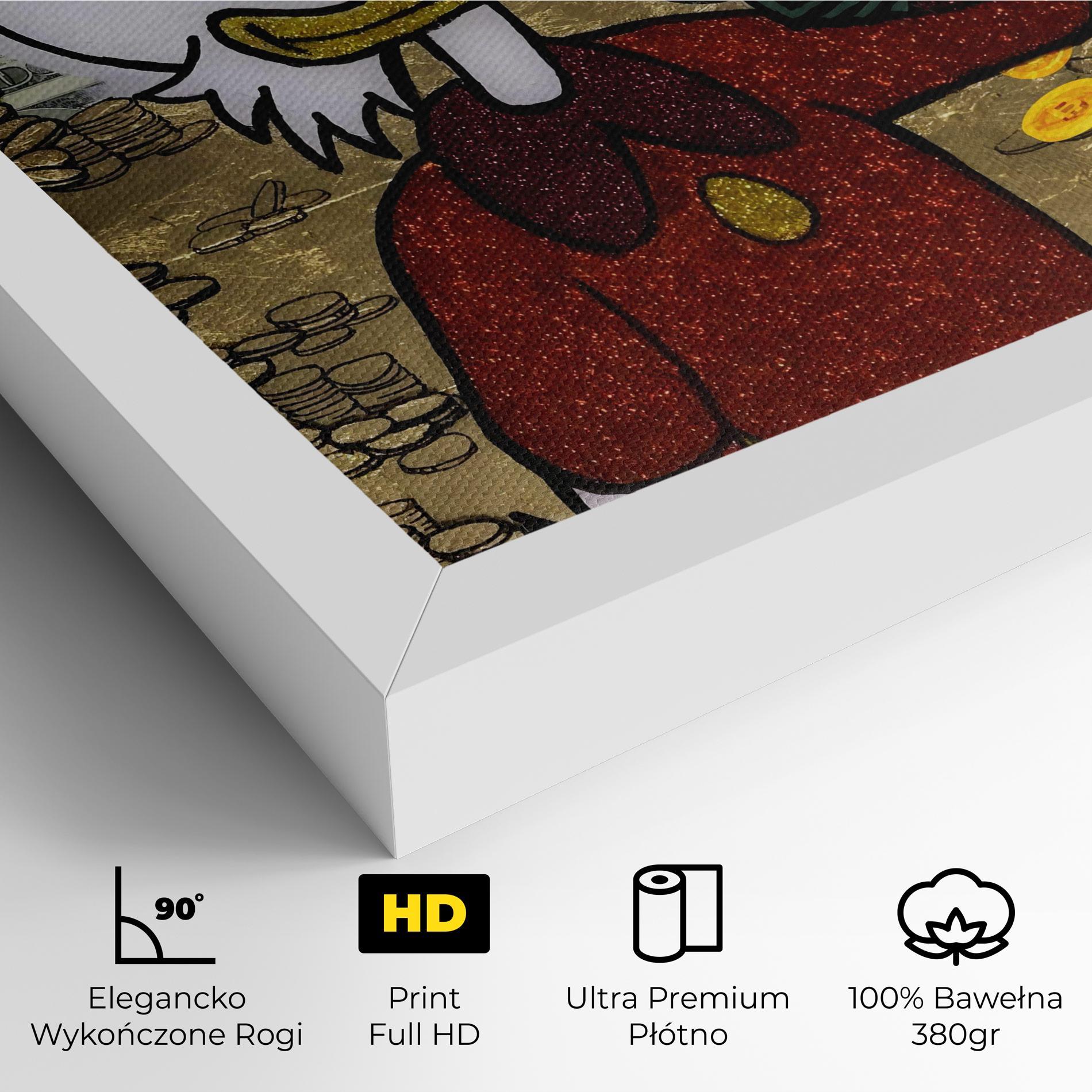 Obraz na Płótnie Smell Like Money mockup 4