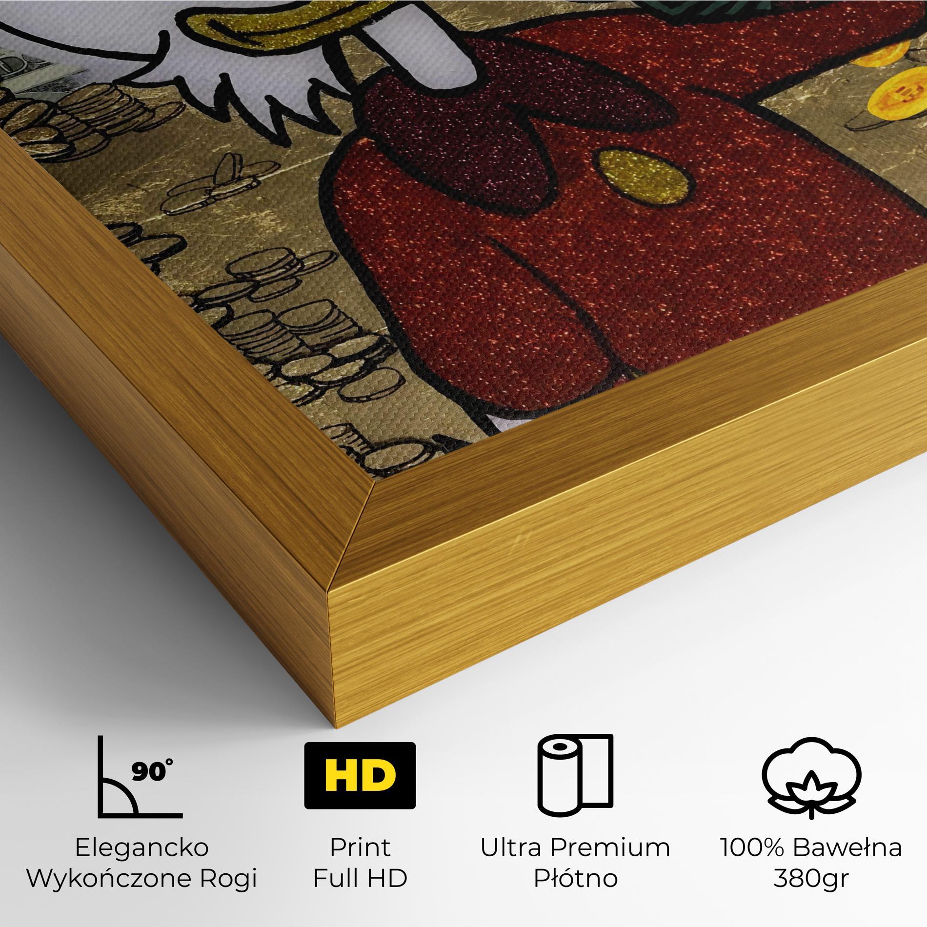 Obraz na Płótnie Smell Like Money mockup 4