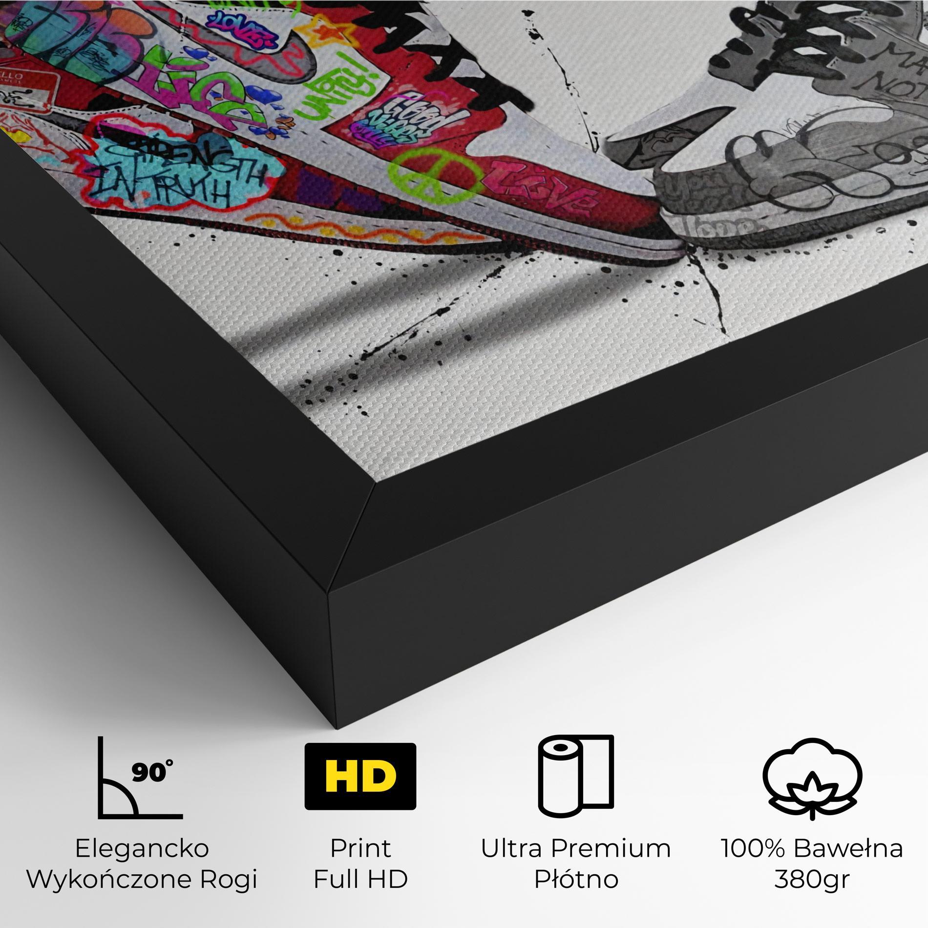 Obraz na Płótnie Love On My Toes mockup 4