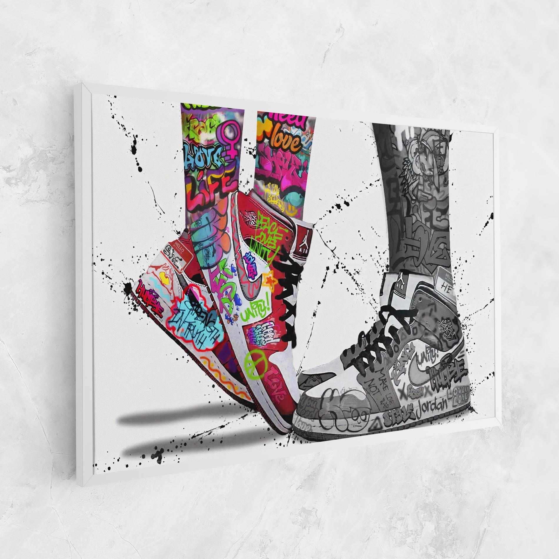 Obraz na Płótnie Love On My Toes mockup 1