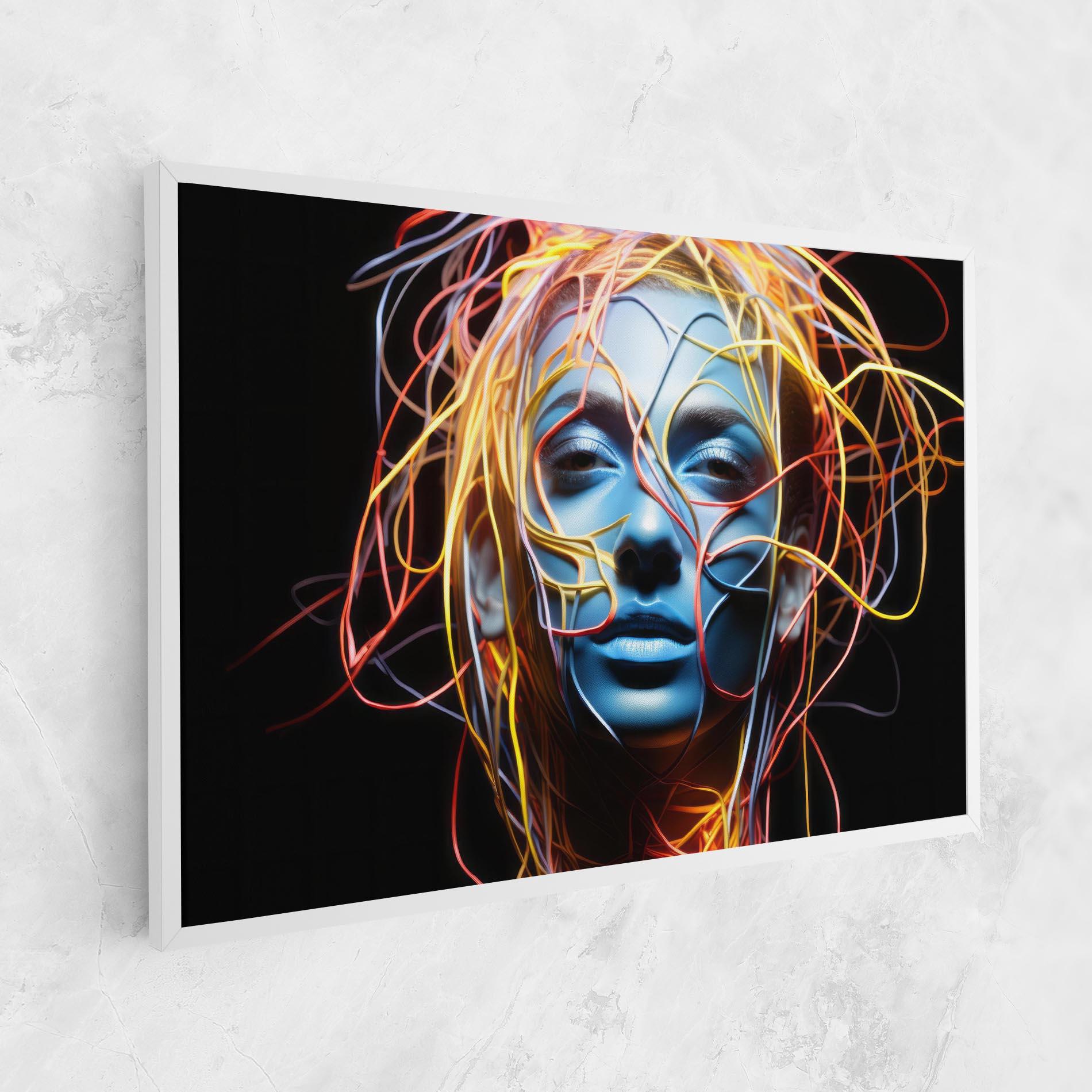 Obraz na Płótnie Neon Lights Hair mockup 1