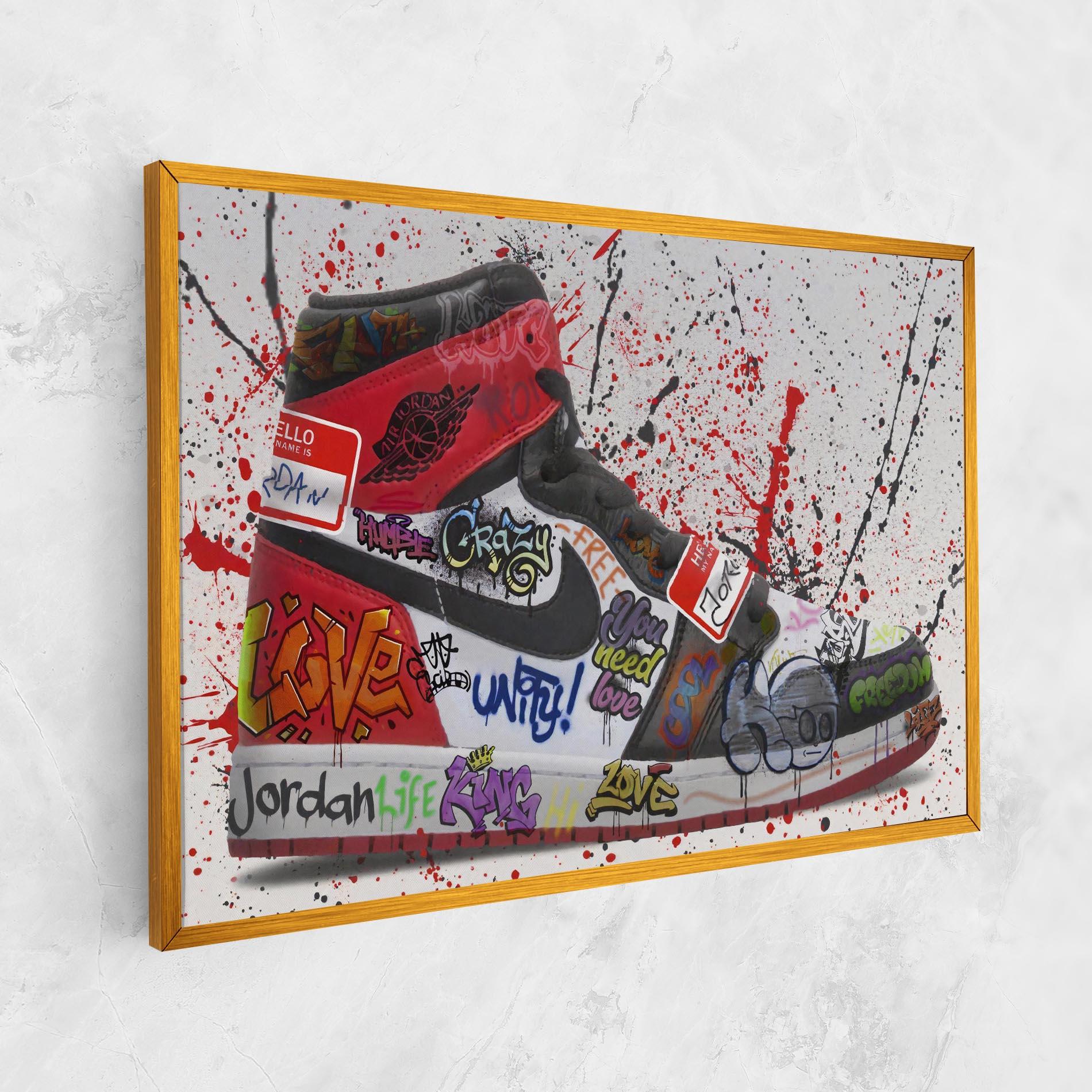 Obraz na Płótnie Jordan Drip mockup 1