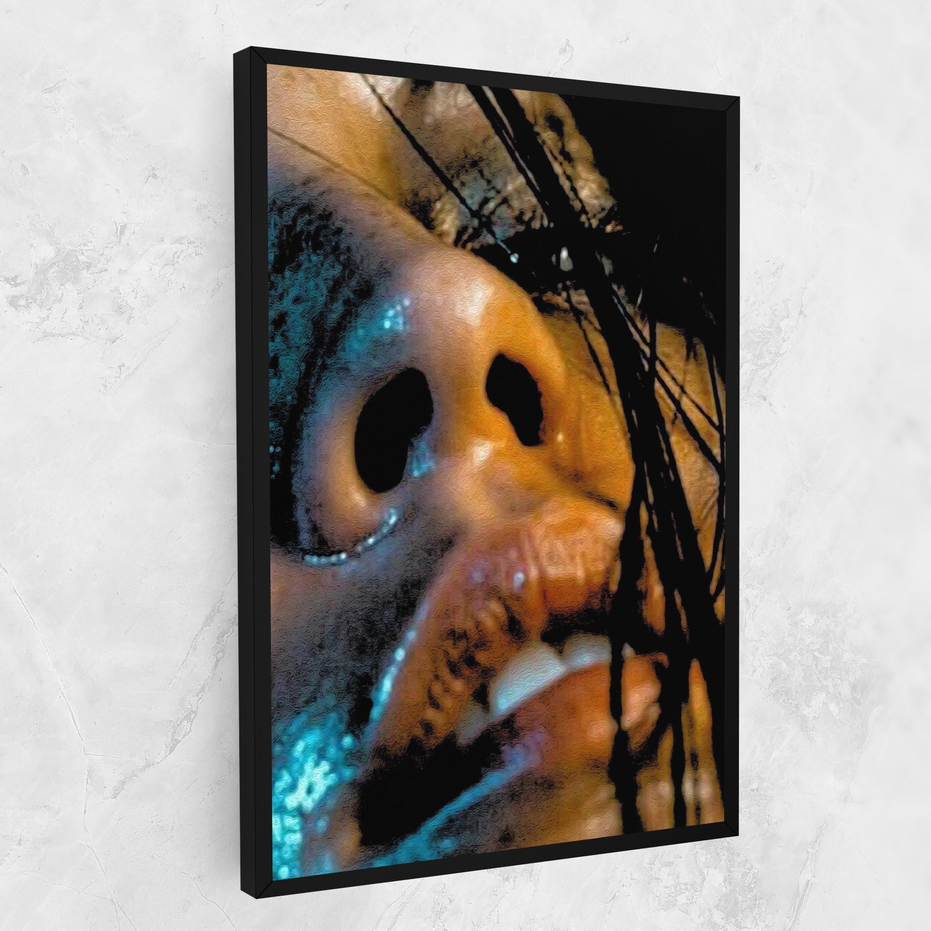 Obraz na Płótnie Blue Light Face mockup 1