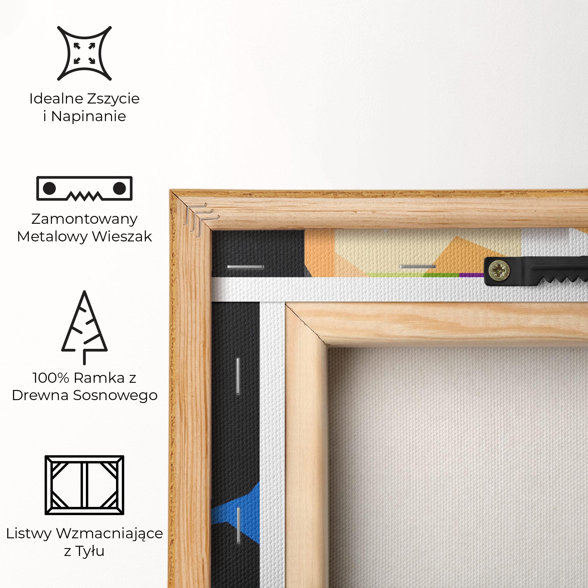 Obraz na Płótnie Polygonal Pretty Girl mockup 5