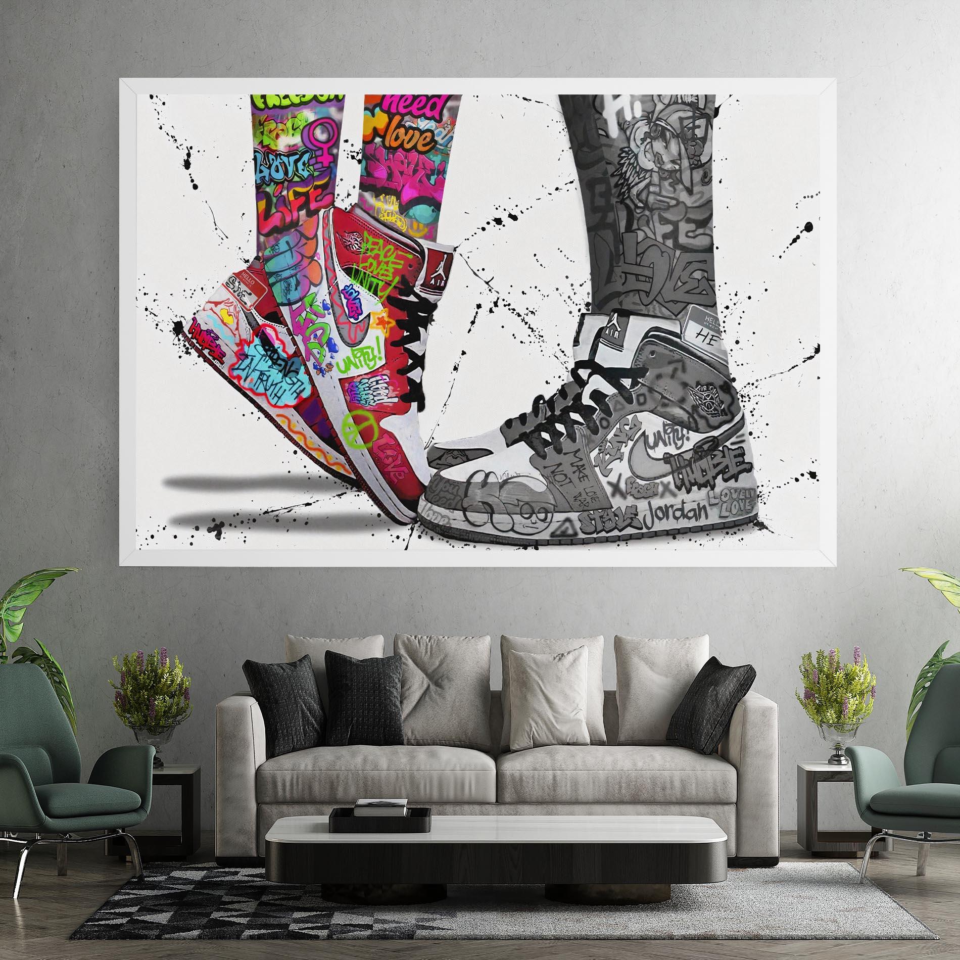 Obraz na Płótnie Love On My Toes mockup 7