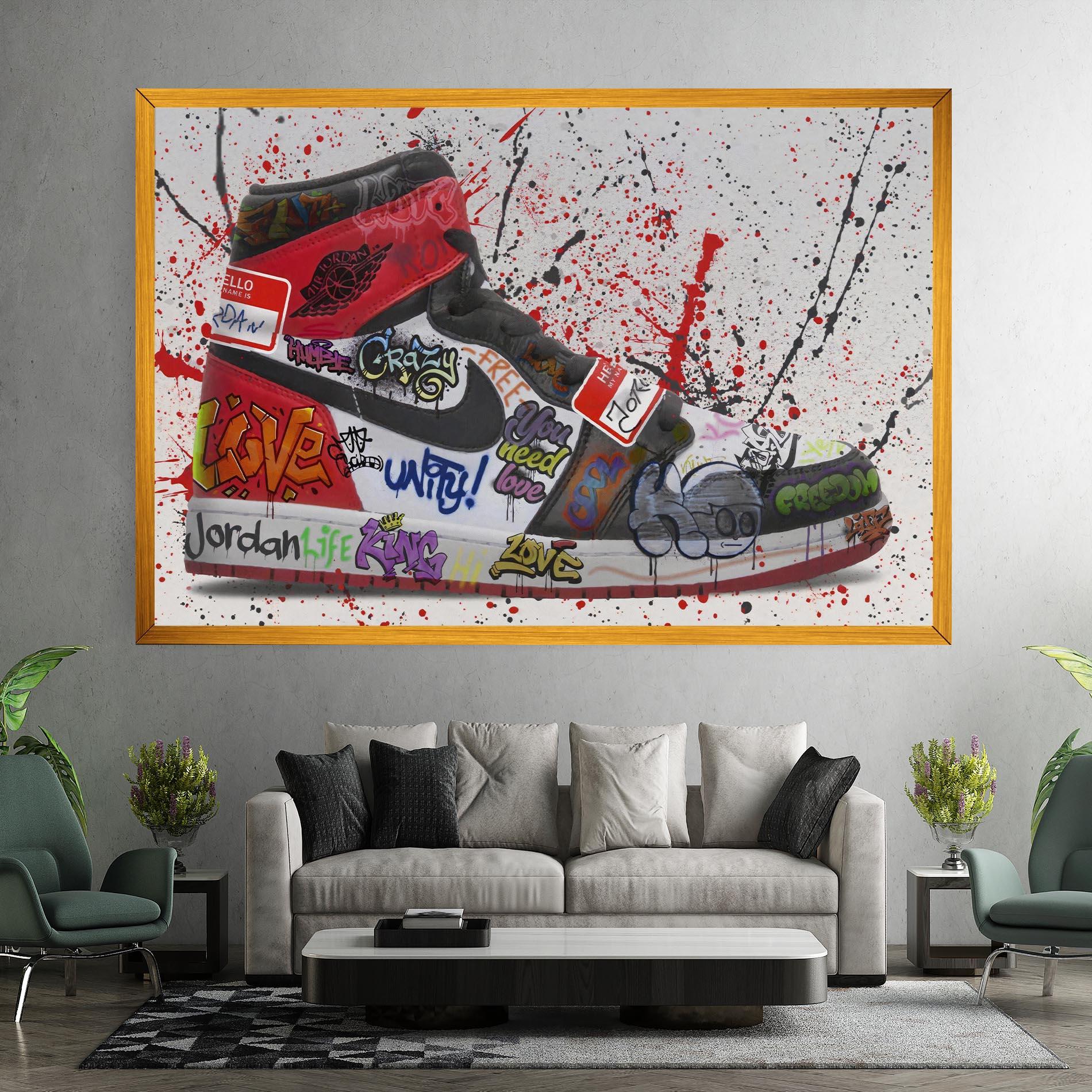 Obraz na Płótnie Jordan Drip mockup 7