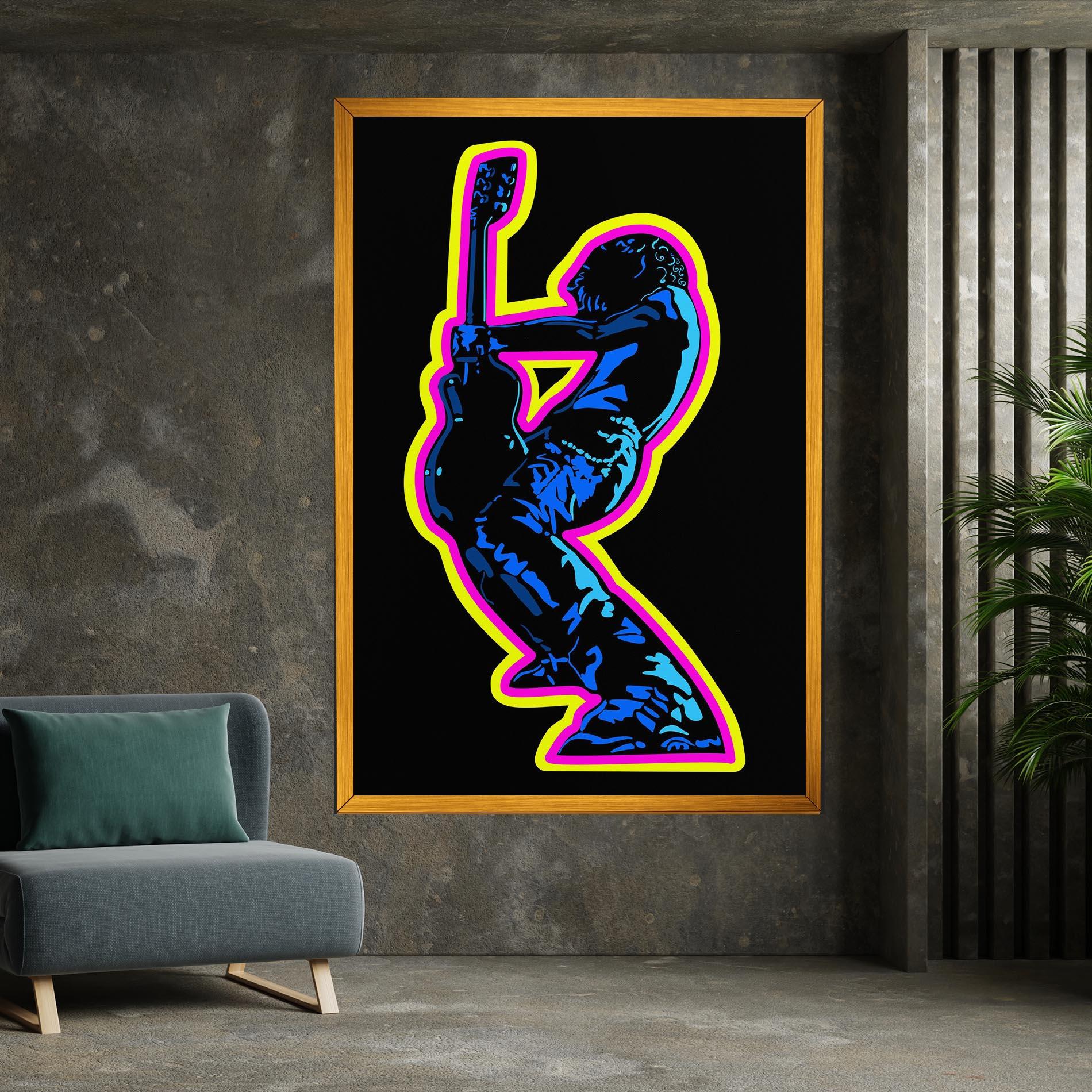 Obraz na Płótnie Guitarist Art mockup 7