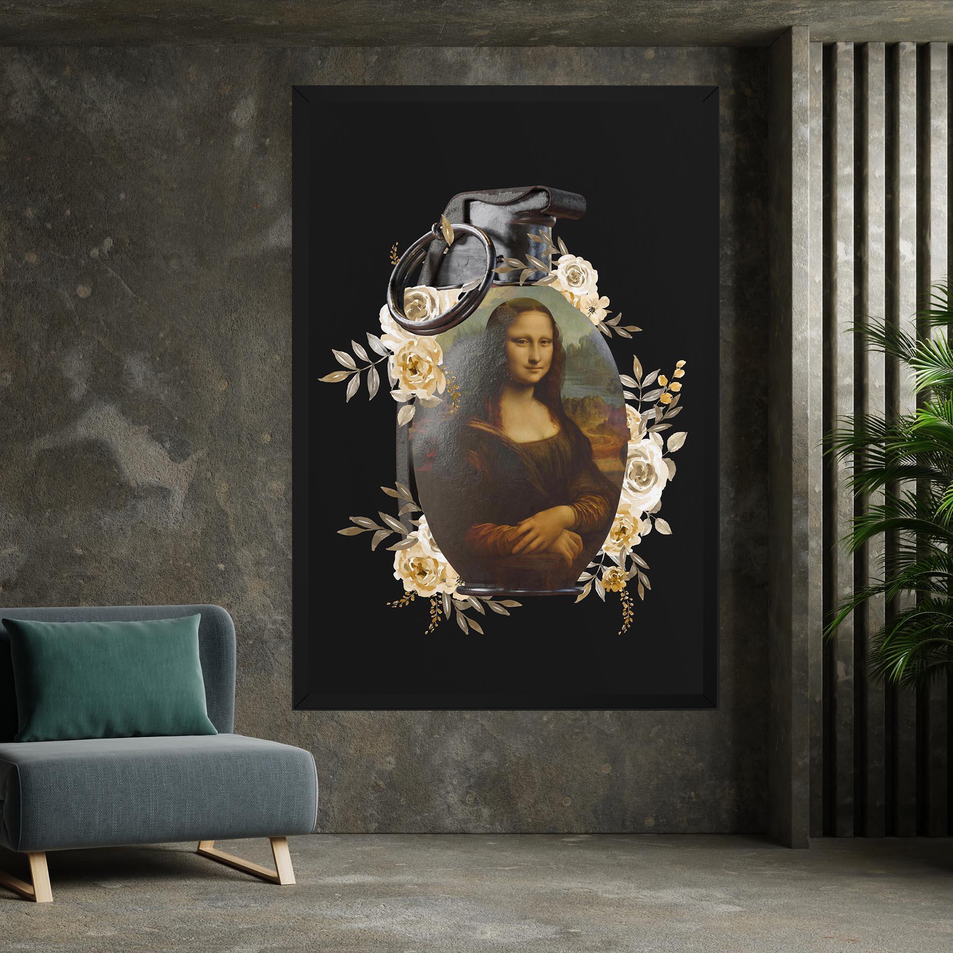 Obraz na Płótnie Monalisa Bomb mockup 7
