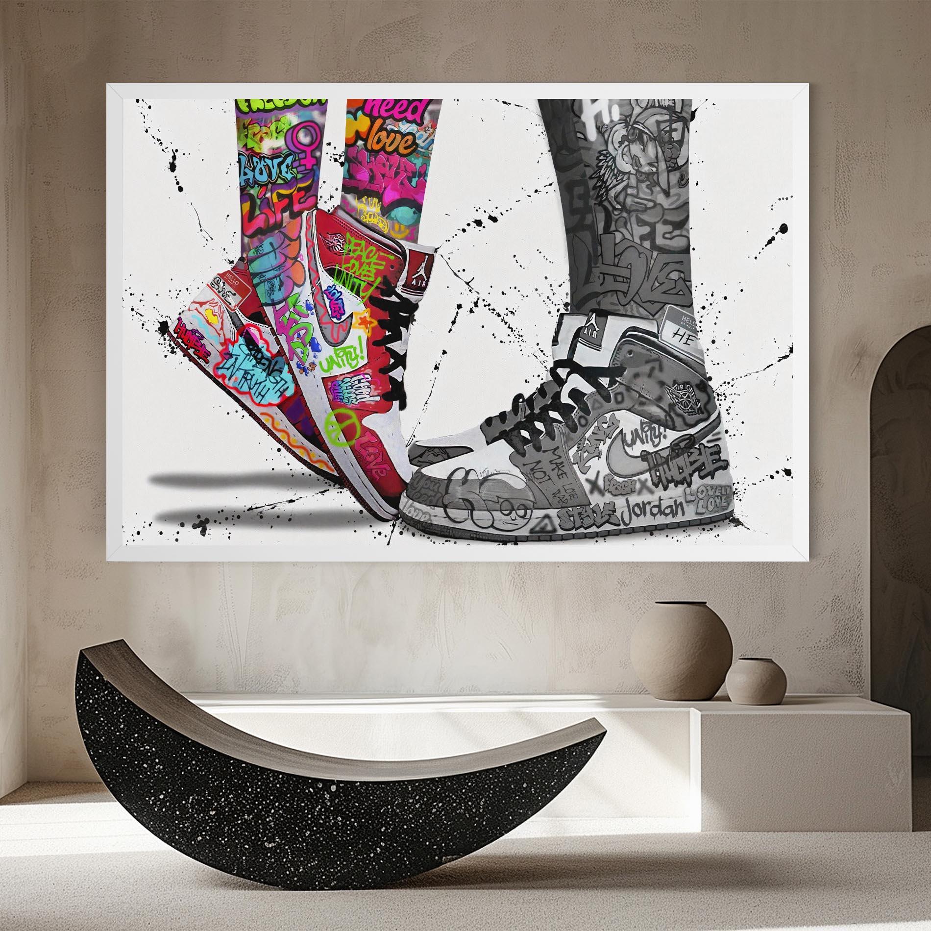 Obraz na Płótnie Love On My Toes mockup 8