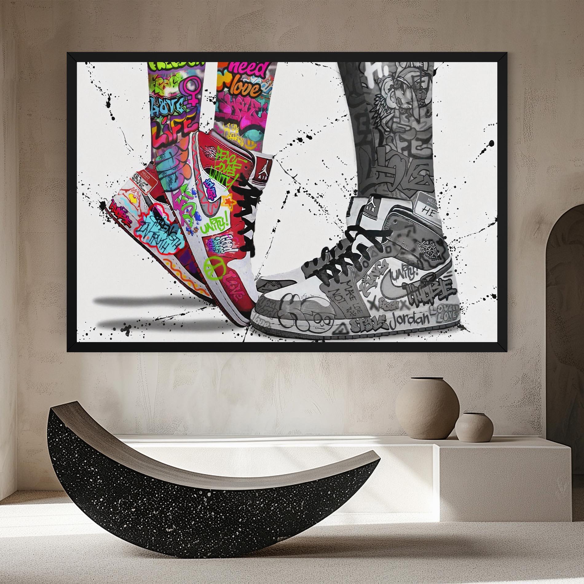 Obraz na Płótnie Love On My Toes mockup 8