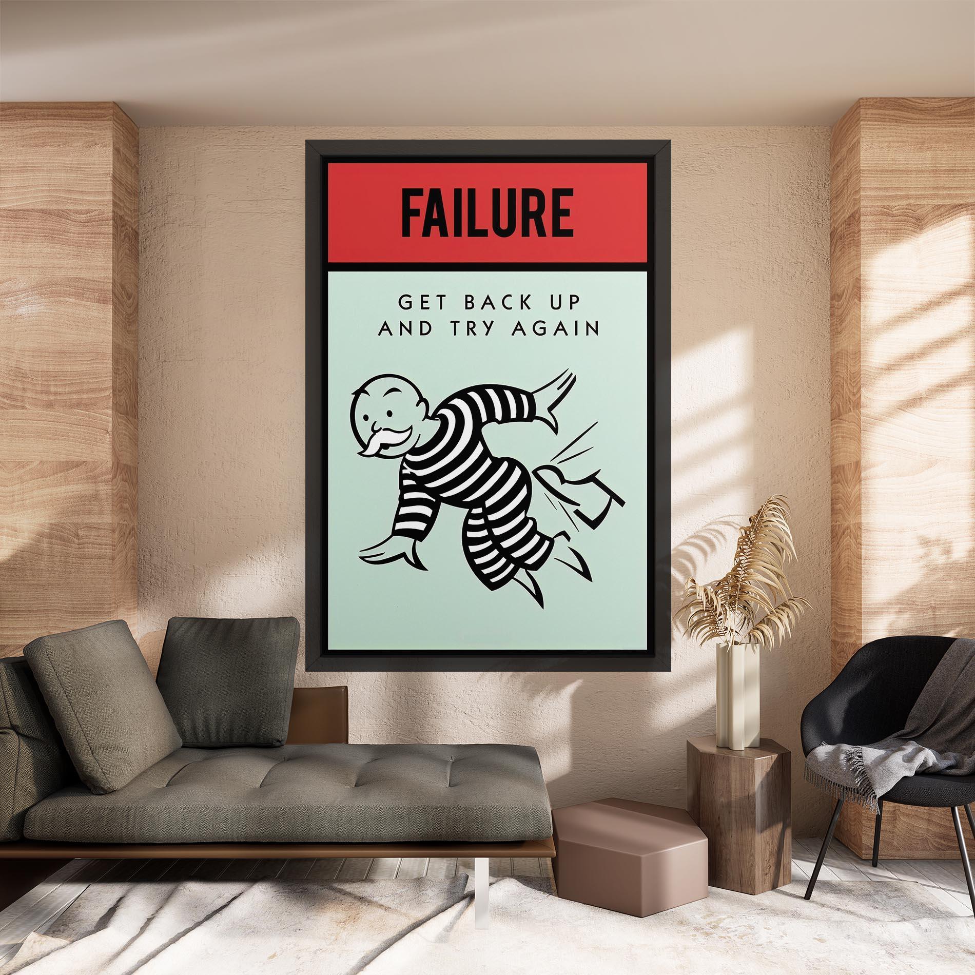 Obraz na Płótnie FAILURE mockup 8