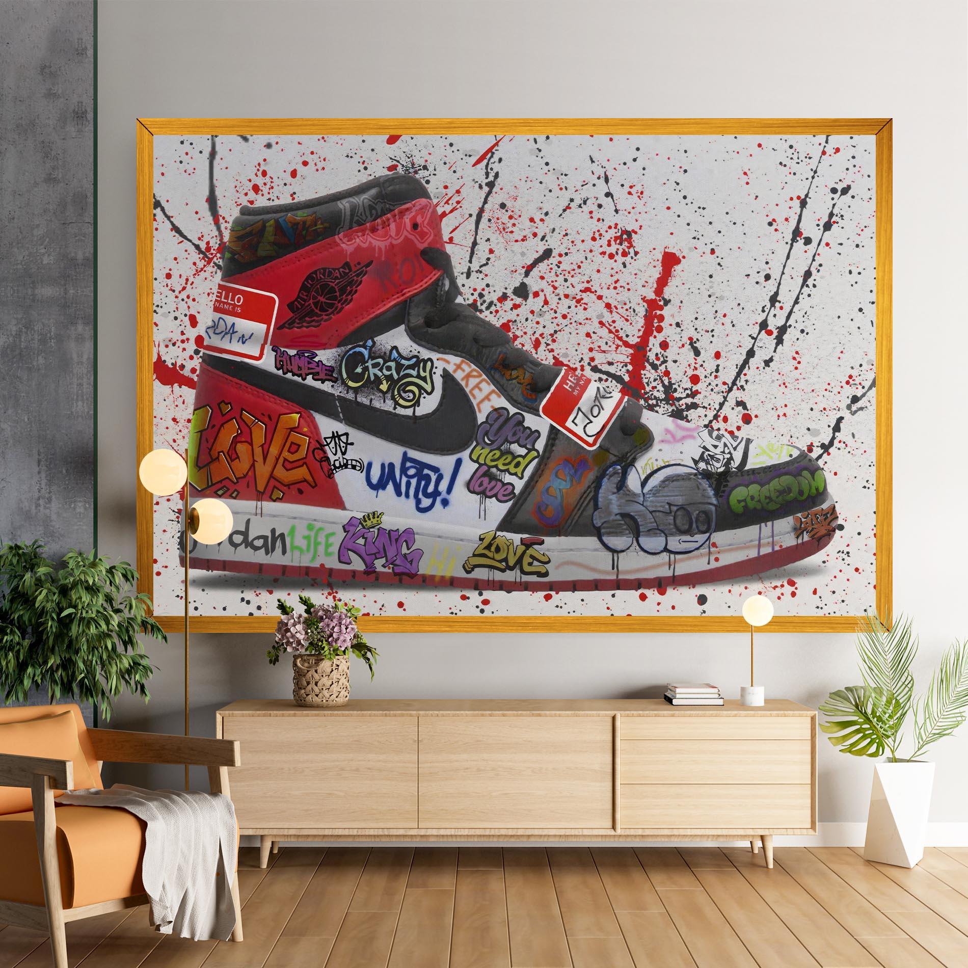 Obraz na Płótnie Jordan Drip mockup 9